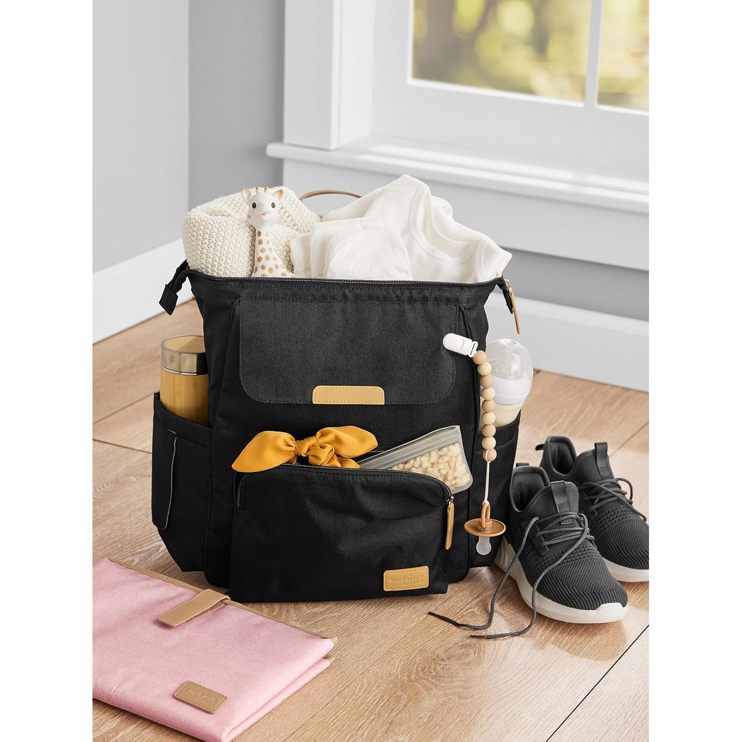 Mochila para Pañales Simple Joys de Carter's - Unisex, Negro