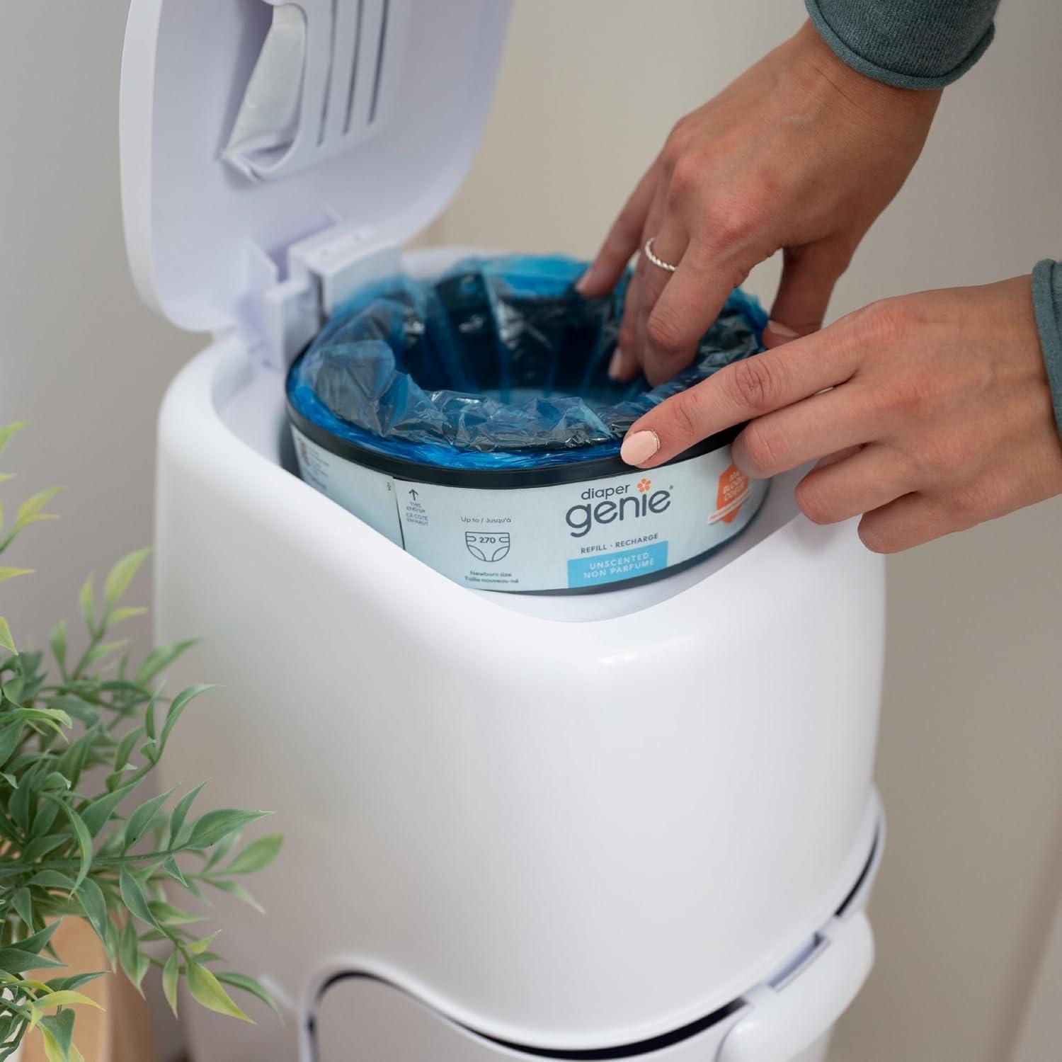 Recargas Diaper Genie 270 Pañales - Paquete de 8 - Max Odor Lock