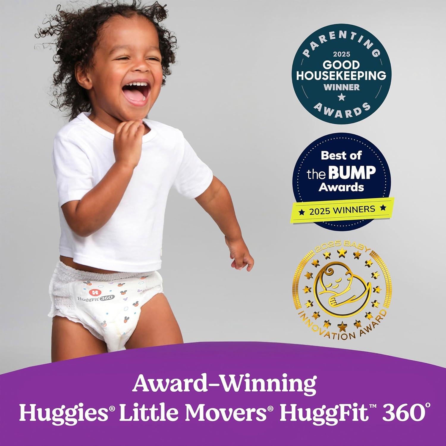 Pañales Huggies Little Movers HuggFit 360° Talla 5 - 128 Unidades