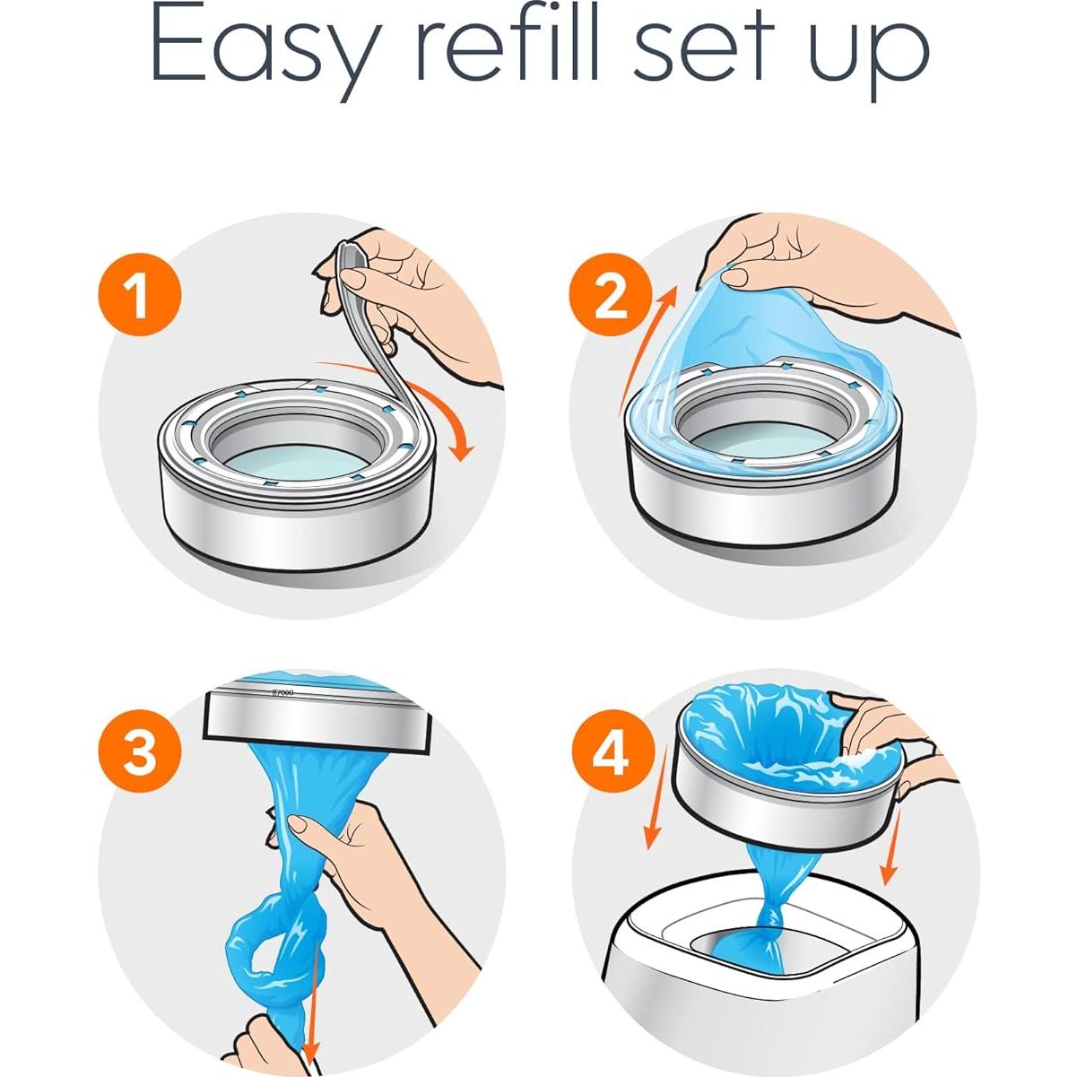 Recarga Redonda Diaper Genie Essentials 4 Pk - 1280 Pañales