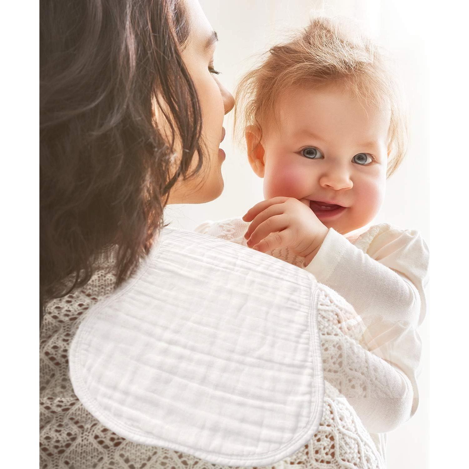 Paños de Eructo MUKIN para Bebés - Algodón Suave 5 Unidades