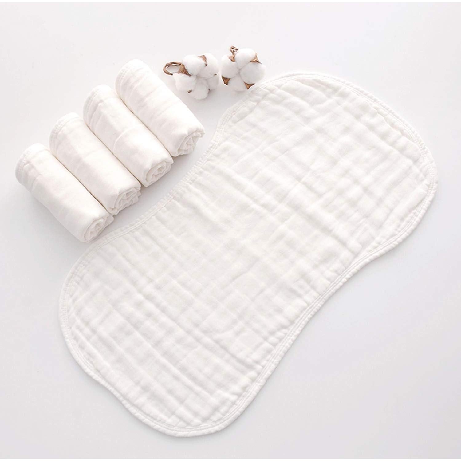 Paños de Eructo MUKIN para Bebés - Algodón Suave 5 Unidades