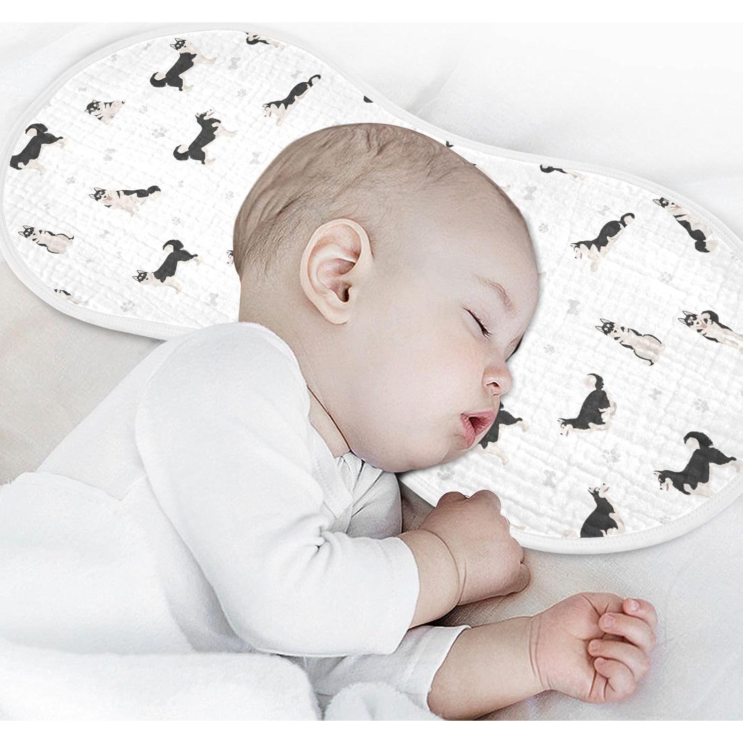 Paños de Eructo KICPOAY 100% Muselina 56x28 cm 2 Piezas