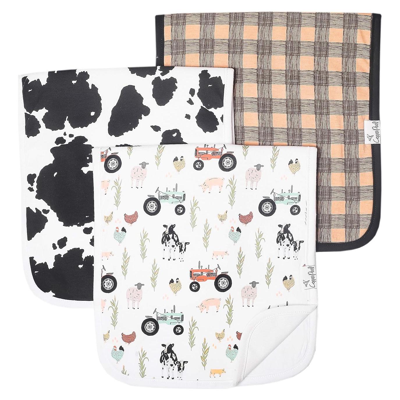 Paños de Eructo para Bebés Copper Pearl - 3 Unidades Algodón