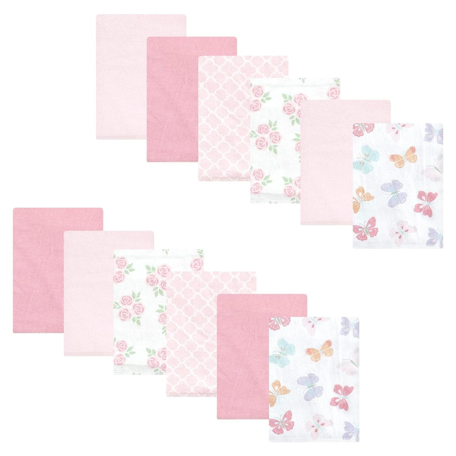 Pañales de Eructo Hudson Baby Algodón Unisex Mariposa Pastel