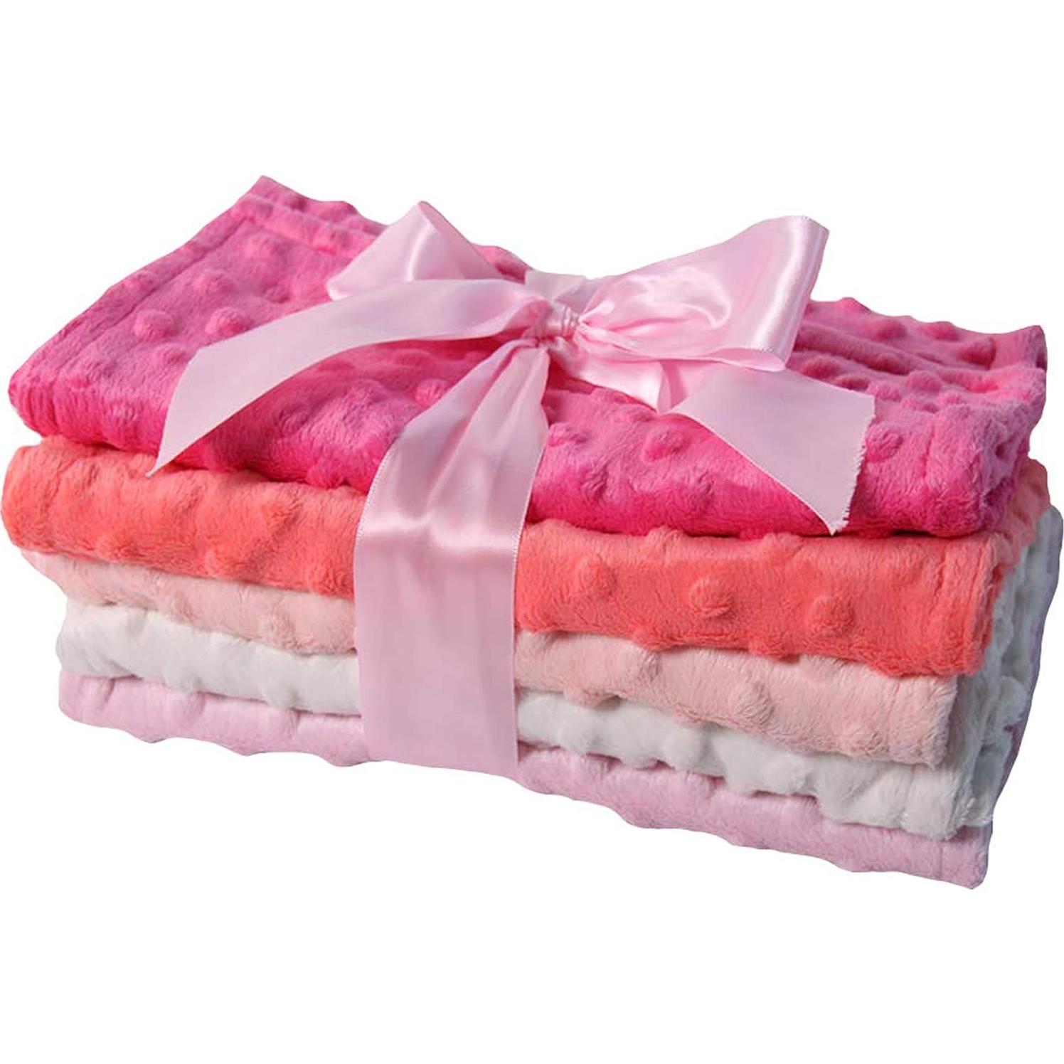 Paquete de 5 Paños de Eructo Snuggle Stuffs Rosa 42x23cm