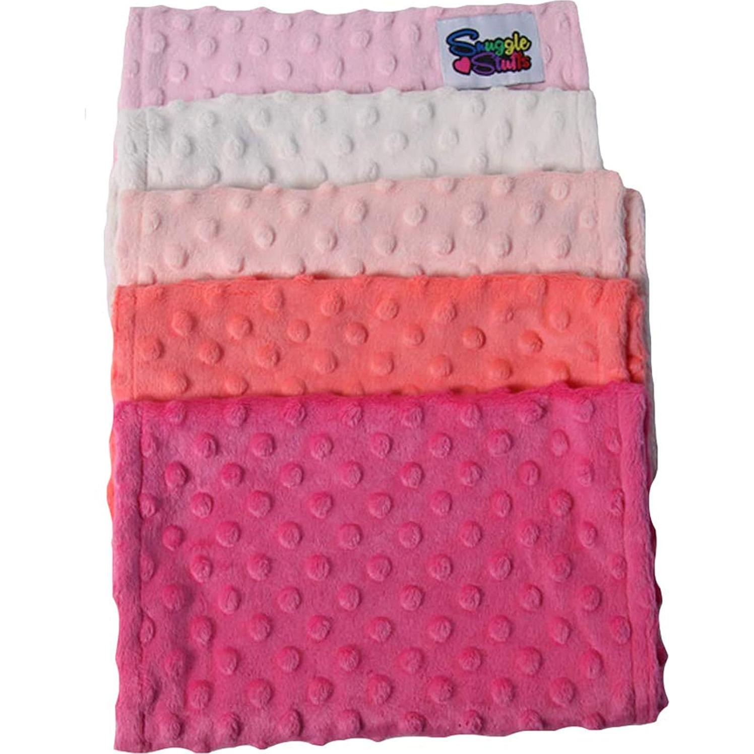 Paquete de 5 Paños de Eructo Snuggle Stuffs Rosa 42x23cm
