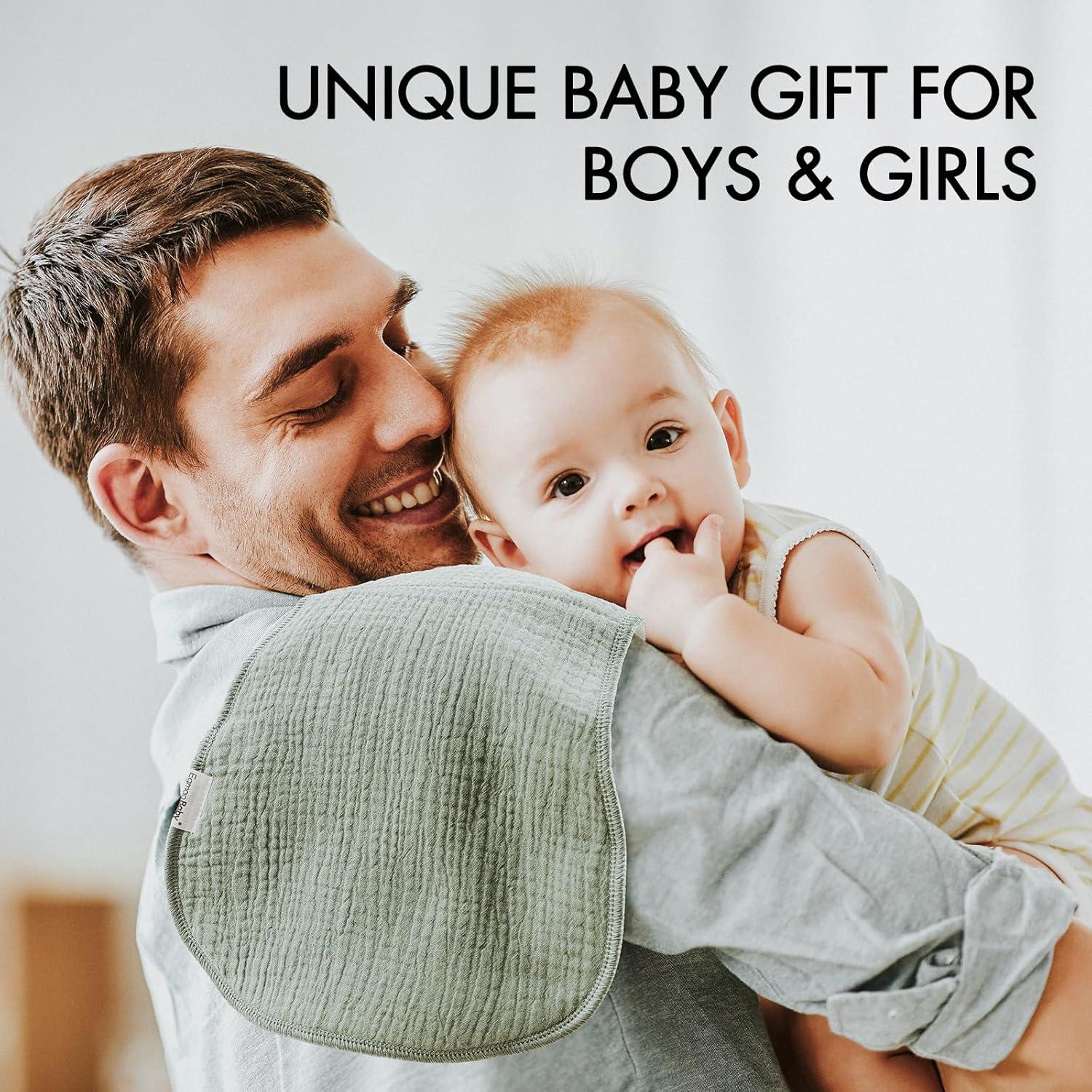 Paños de Eructo de Muselina Orgánica Egmao - 10 Piezas 50.8x25.4cm