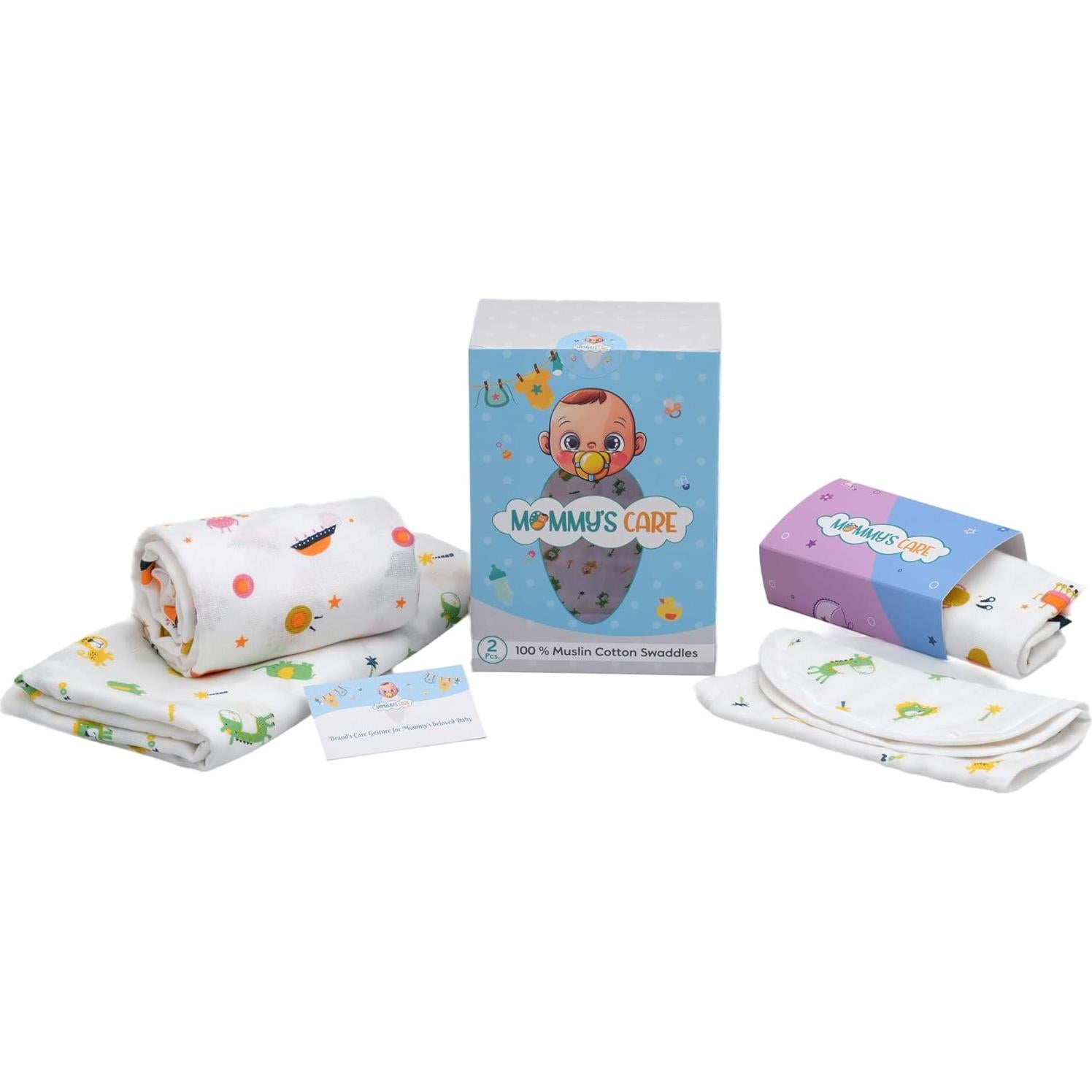 Set de Mantitas de Muslín Mommy's Care - 4 Piezas para Bebés