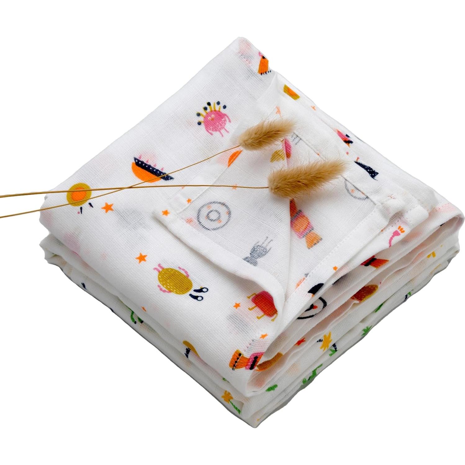 Set de Mantitas de Muslín Mommy's Care - 4 Piezas para Bebés