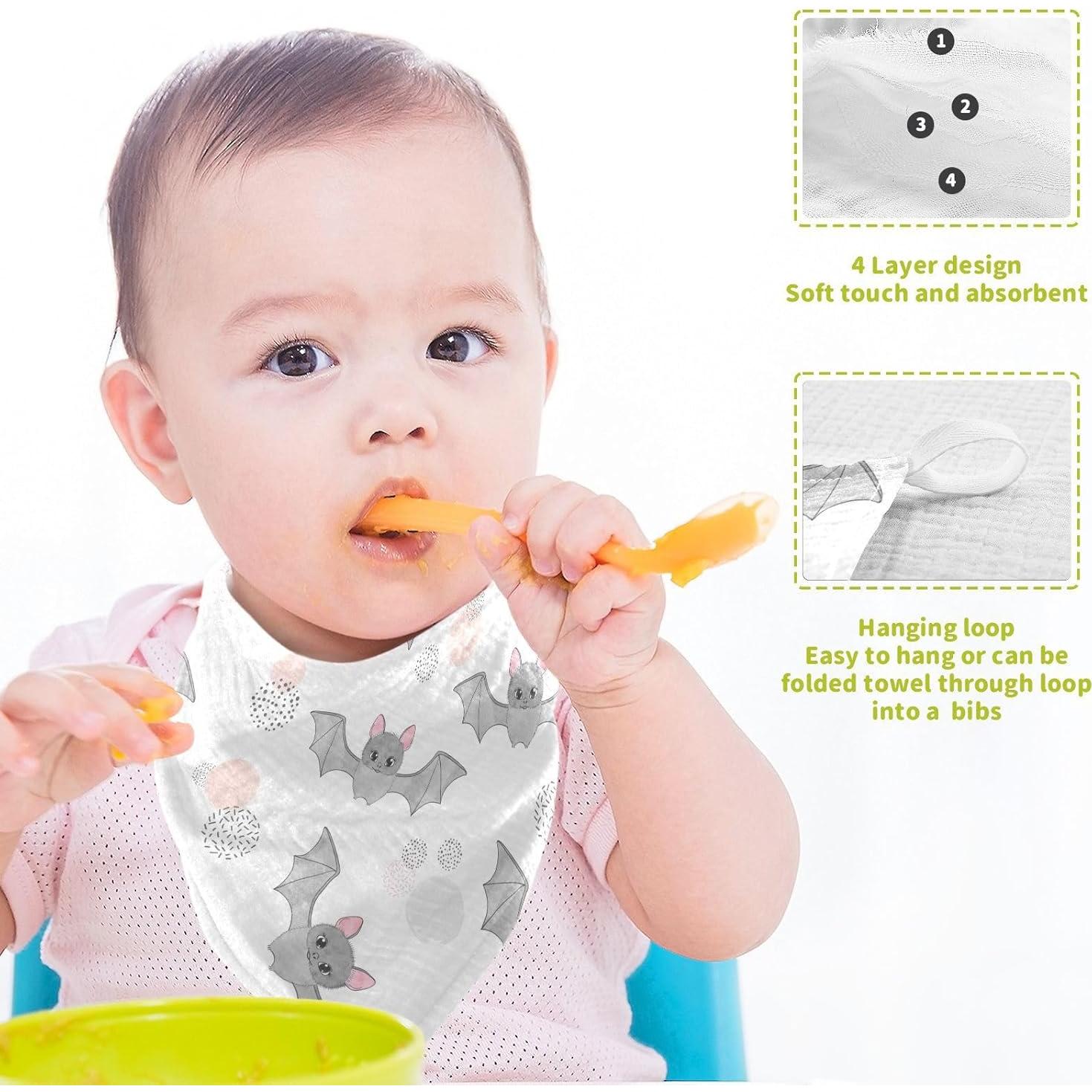 Paquete de 5 Paños de Muselina Algodón vvfelixl 30x30 cm