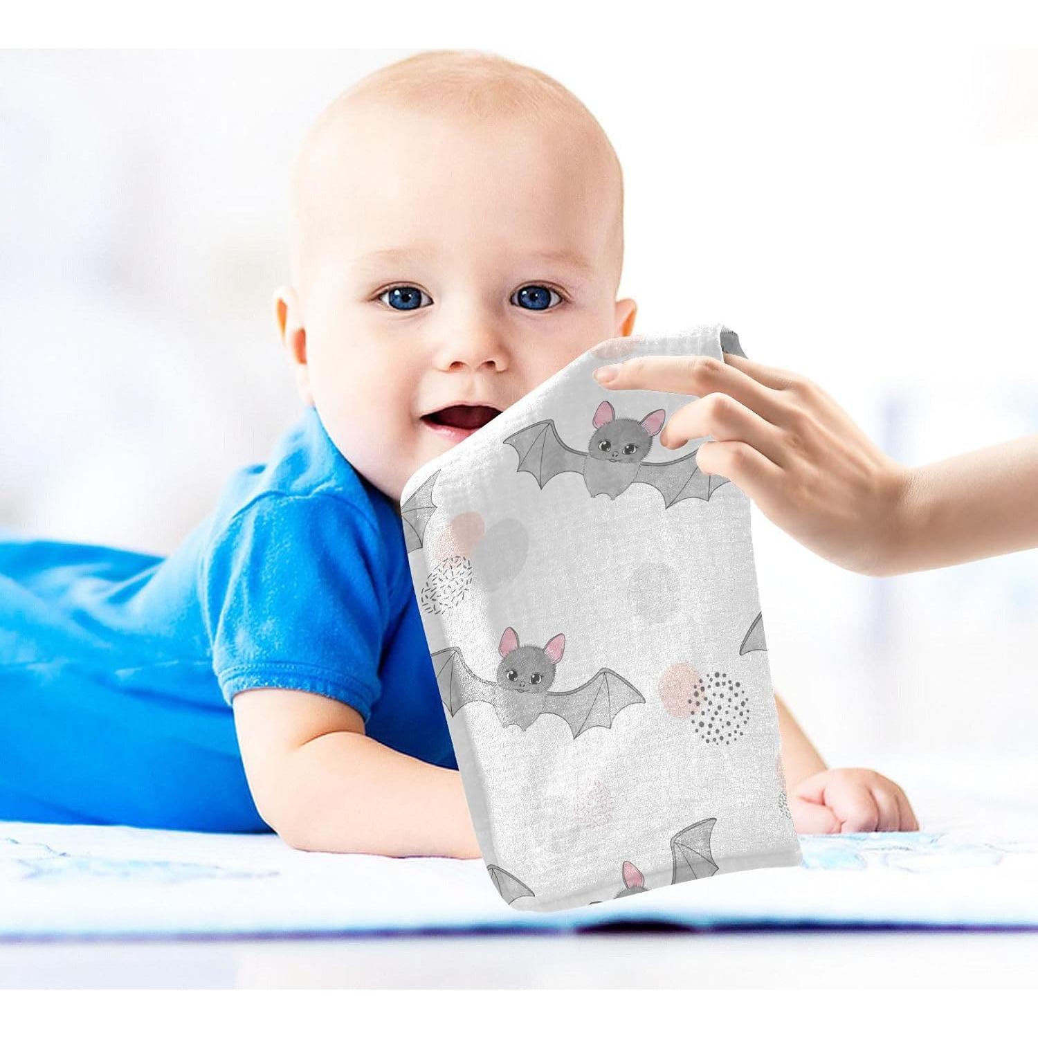 Paquete de 5 Paños de Muselina Algodón vvfelixl 30x30 cm