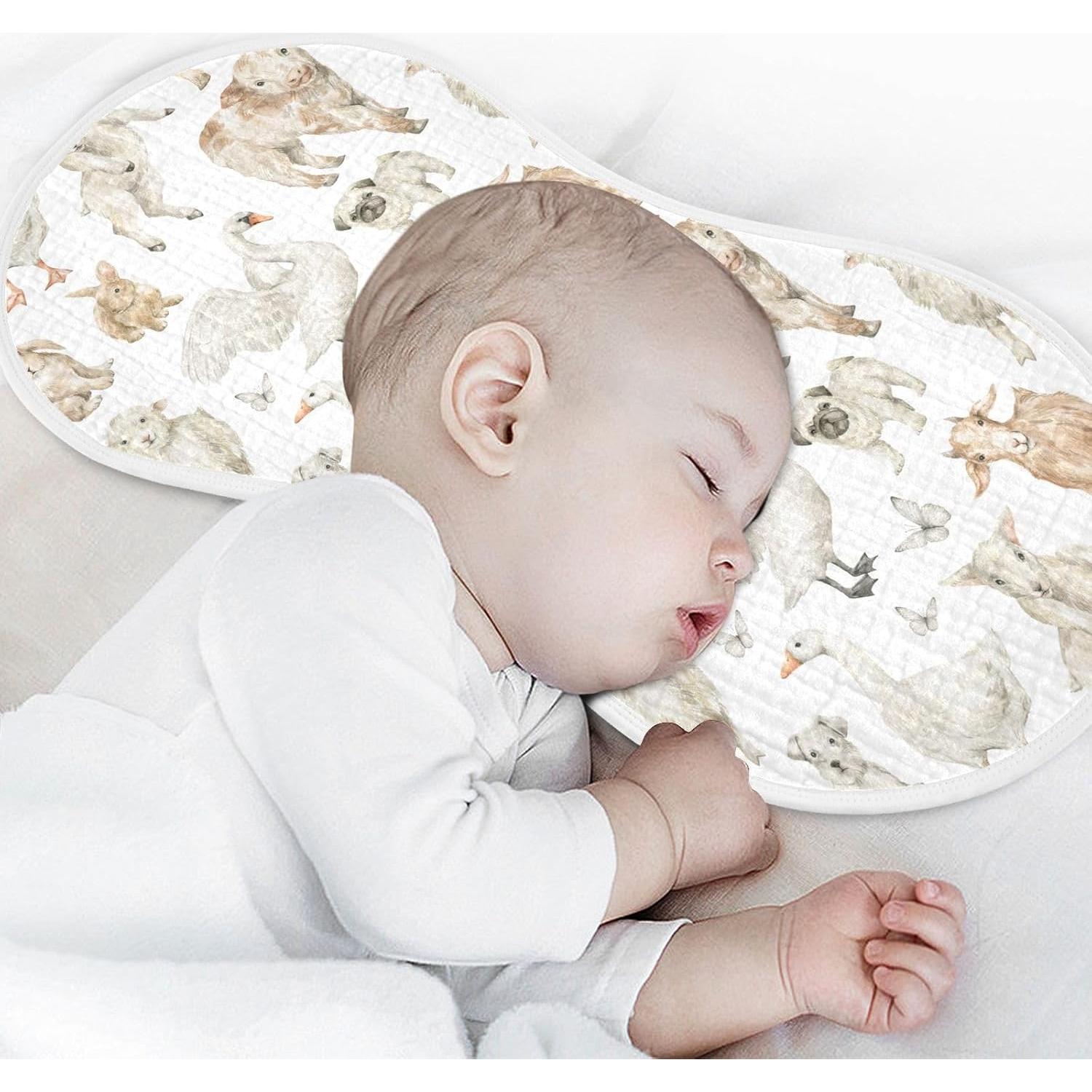 Paños de Eructo Muselina KICPOAY 4 Piezas 56x28 cm