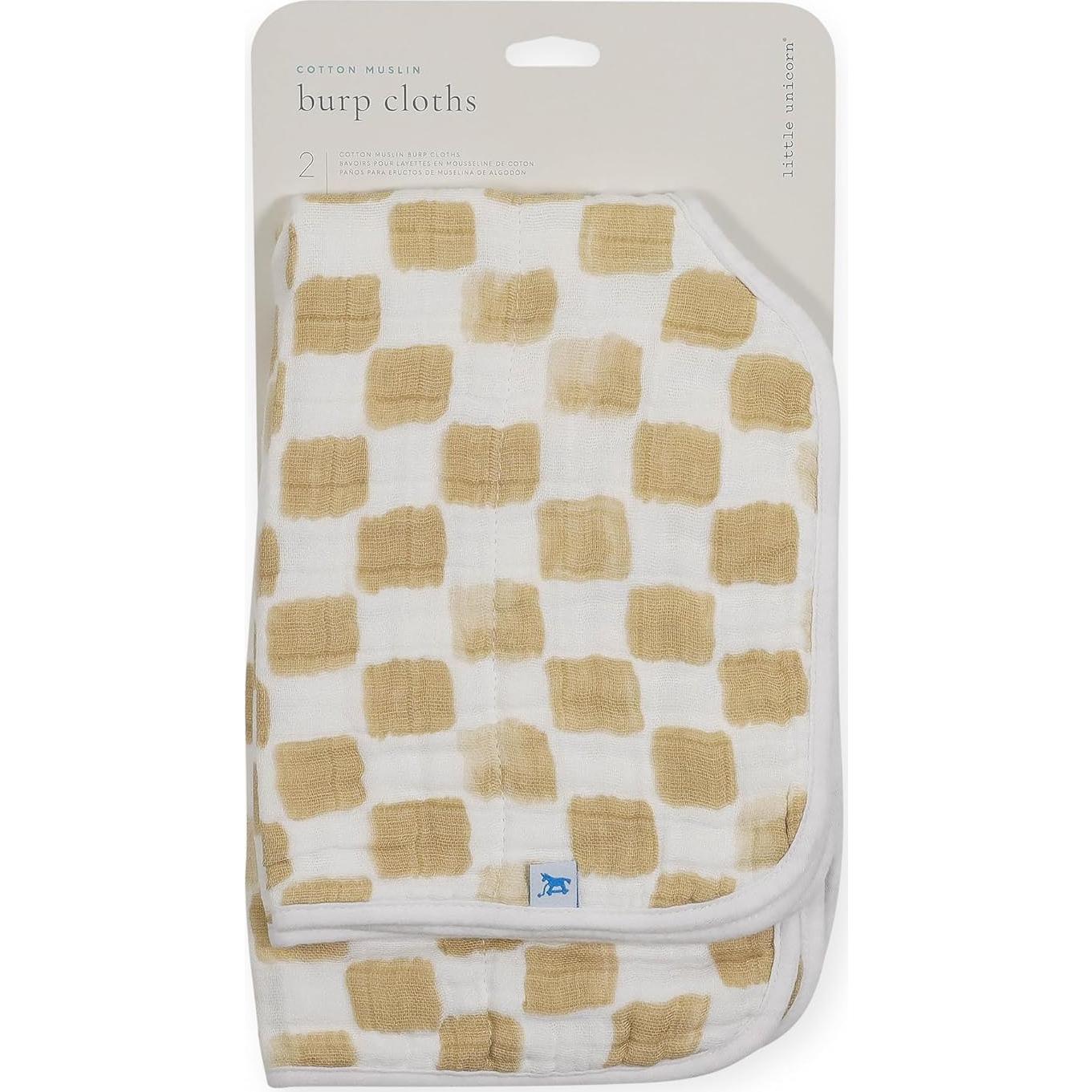 Paquete de 2 Paños de Eructo Little Unicorn Algodón Absorbentes