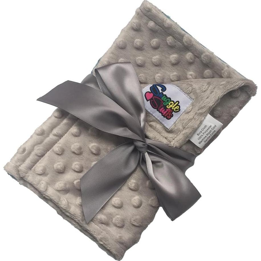 Paquete de 5 Paños de Eructo Snuggle Stuffs - Azul y Gris