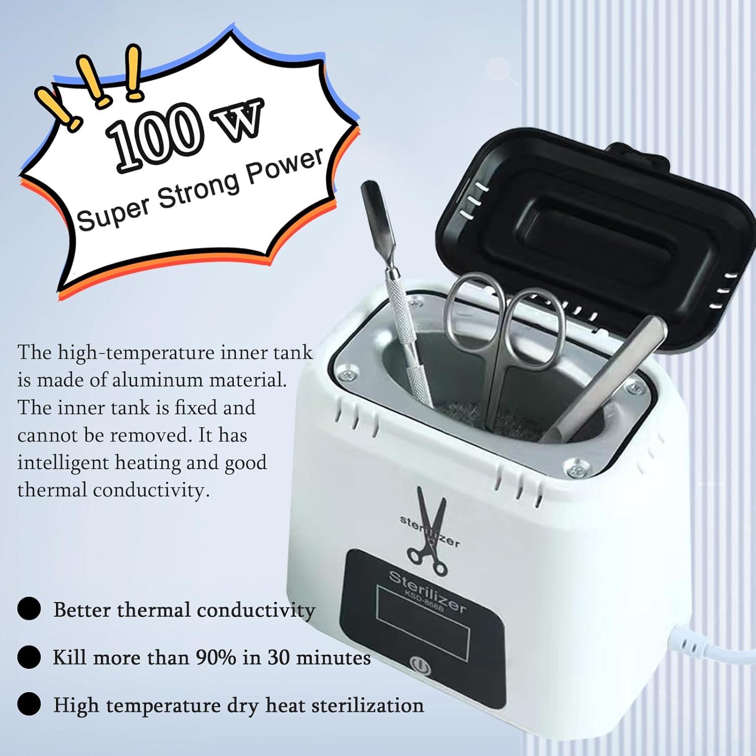 Esterilizador de Herramientas de Uñas LINBEAUTI 165°C 220ml