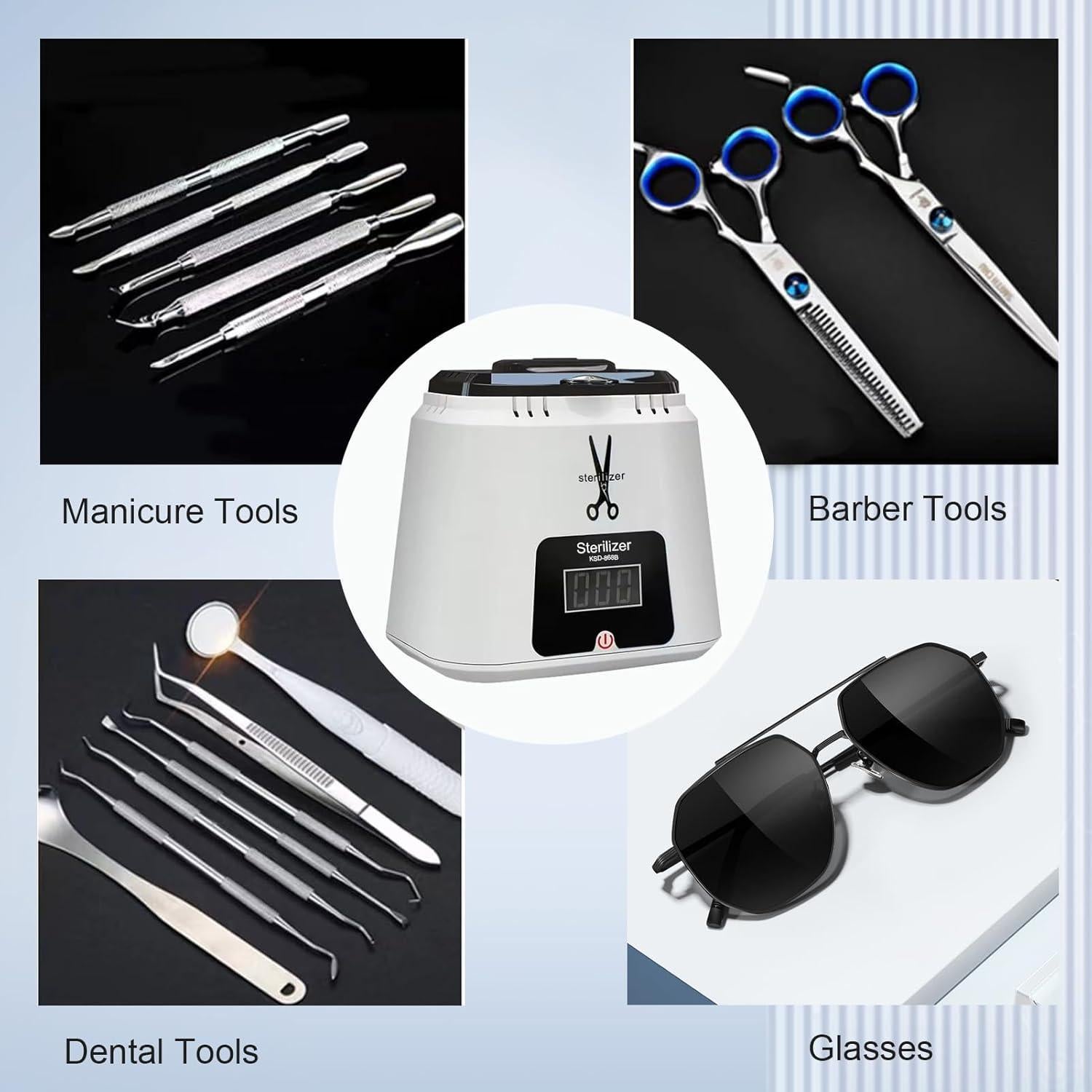 Esterilizador de Herramientas de Uñas LINBEAUTI 165°C 220ml