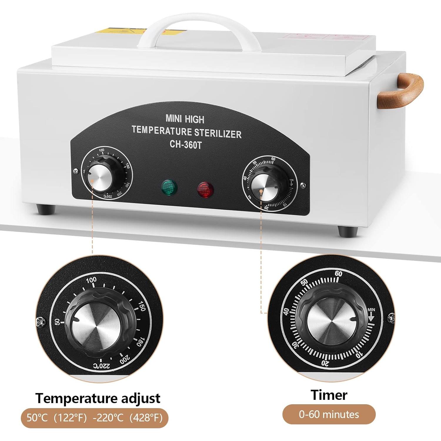 Esterilizador de Alta Temperatura Soiiw 1.5L para Herramientas Metálicas