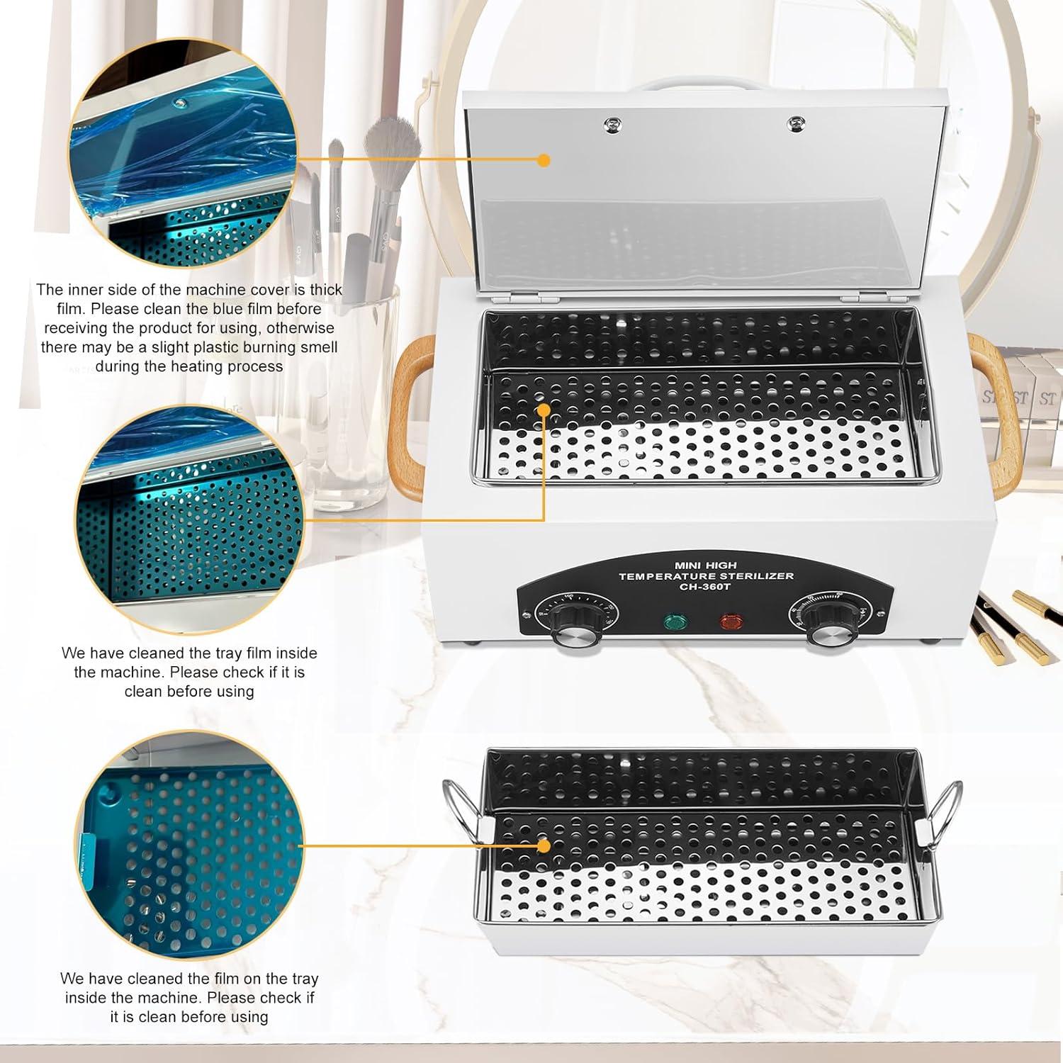 Esterilizador de Alta Temperatura Soiiw 1.5L para Herramientas Metálicas