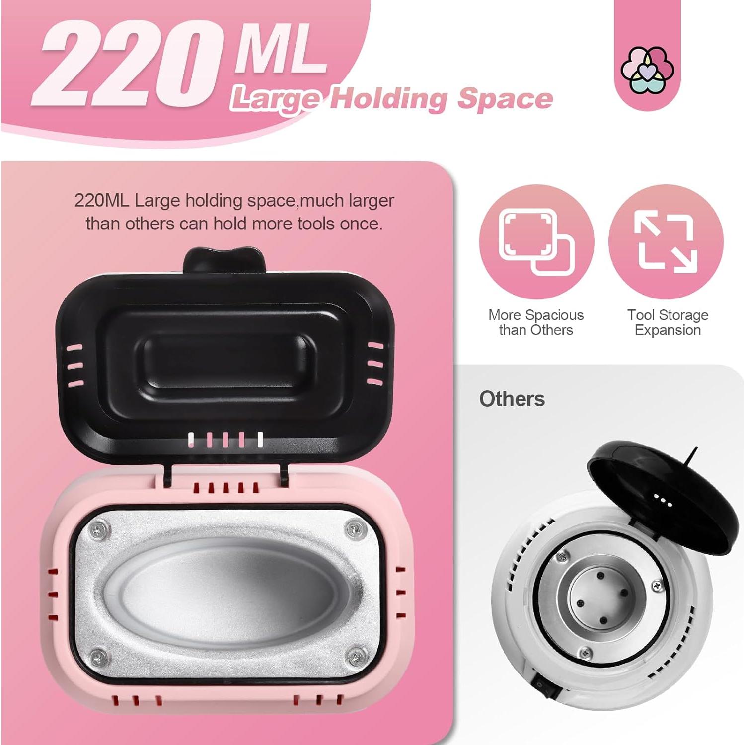 Esterilizador de Herramientas de Uñas Saviland Rosa 185°C