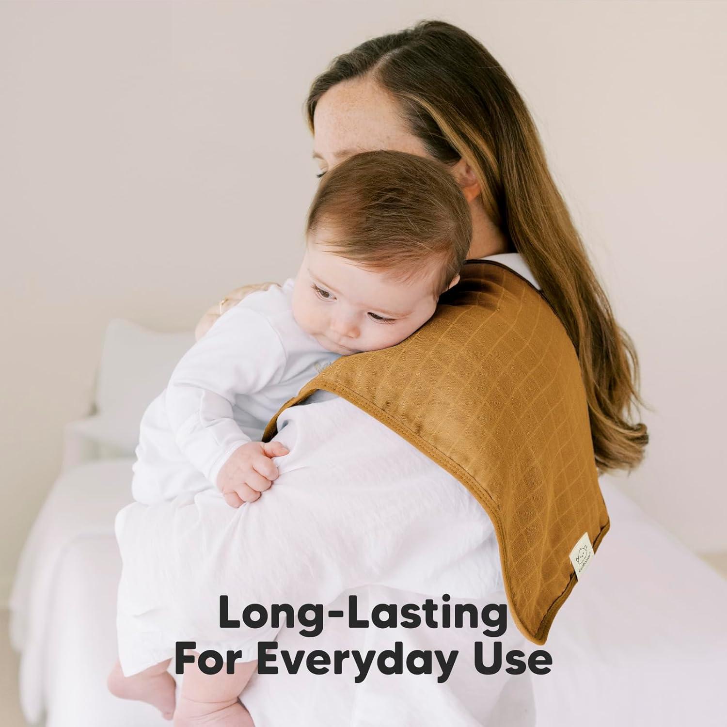 Paquete de 5 Paños de Eructo KeaBabies - Muselina Orgánica Suave