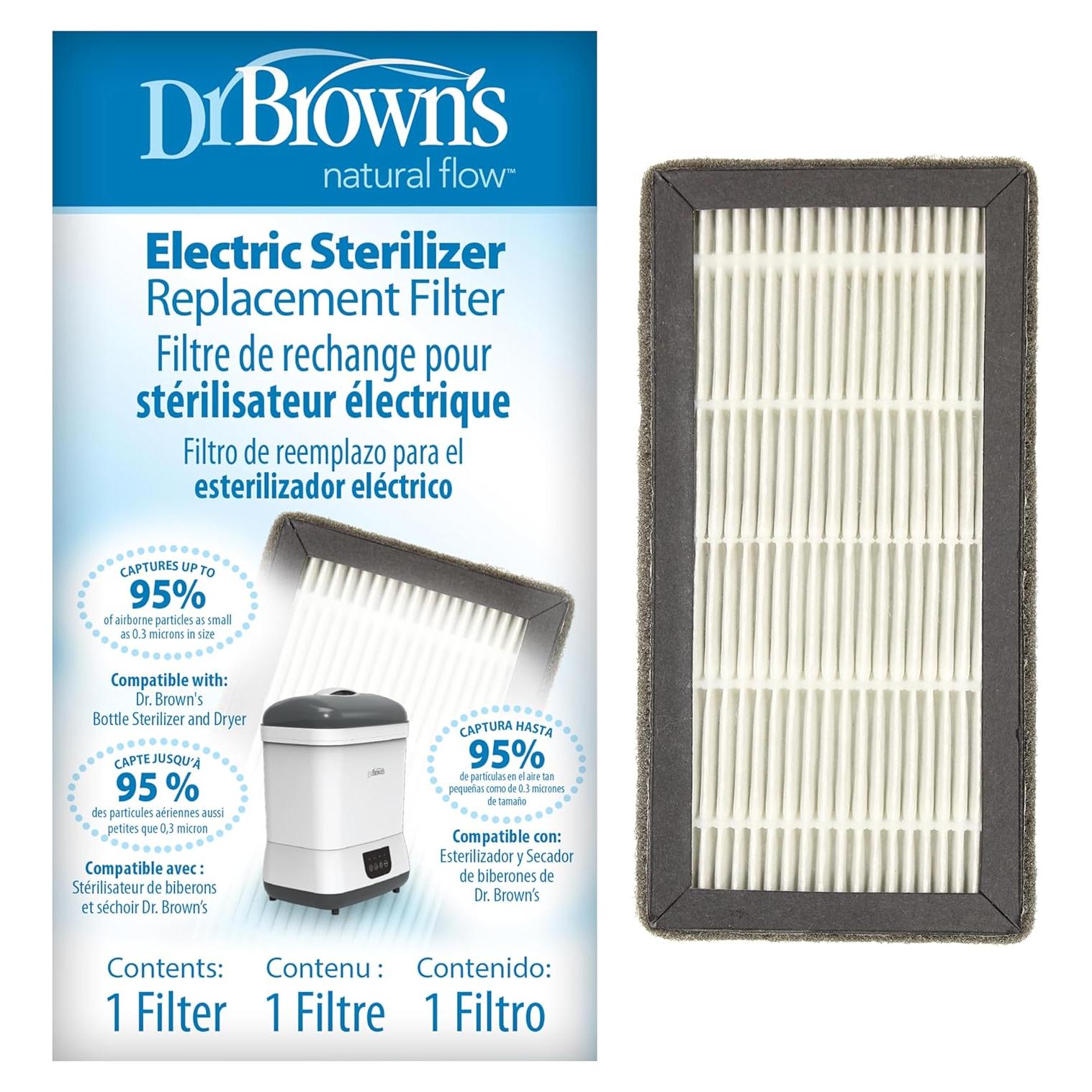 Filtro HEPA de Reemplazo Dr. Brown para Esterilizador 20x9 cm