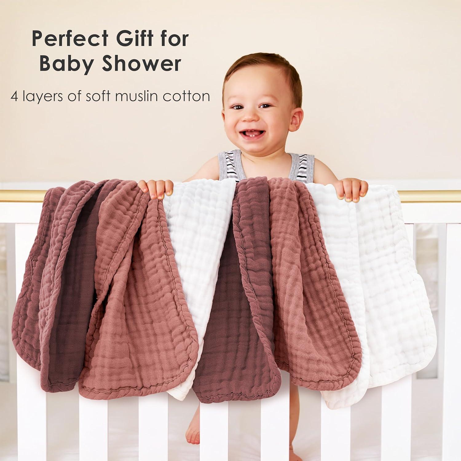 Paños de Eructo de Muselina 100% Algodón Sunny zzzZZ - 12 Piezas