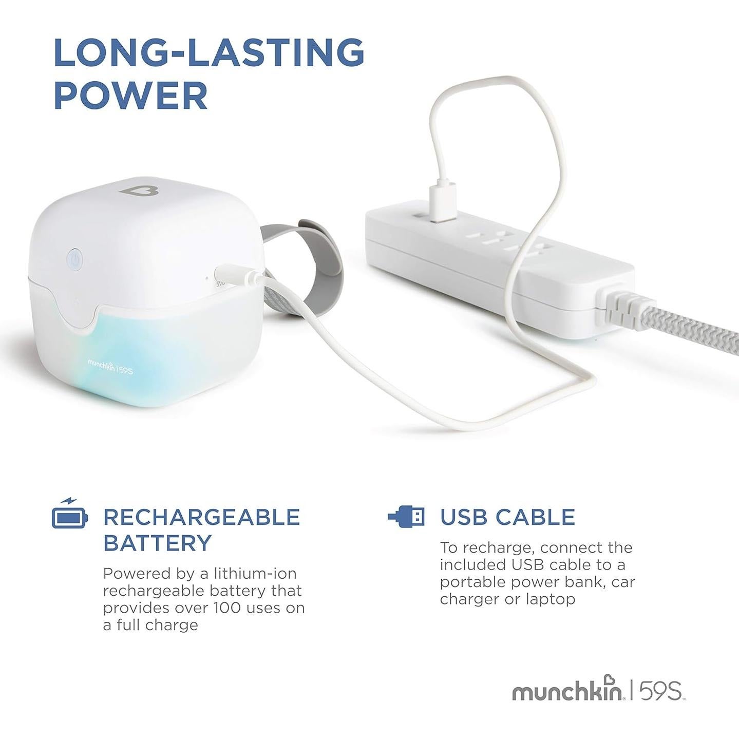 Esterilizador UV Portátil Munchkin Mini Plus Batería Recargable