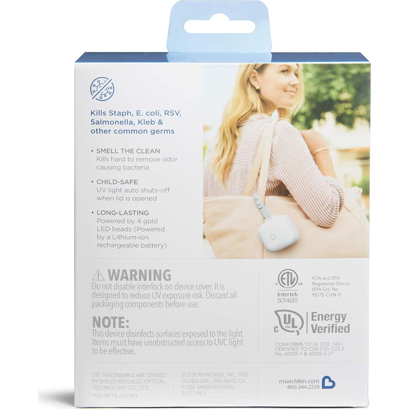 Esterilizador UV Portátil Munchkin Mini Plus Batería Recargable