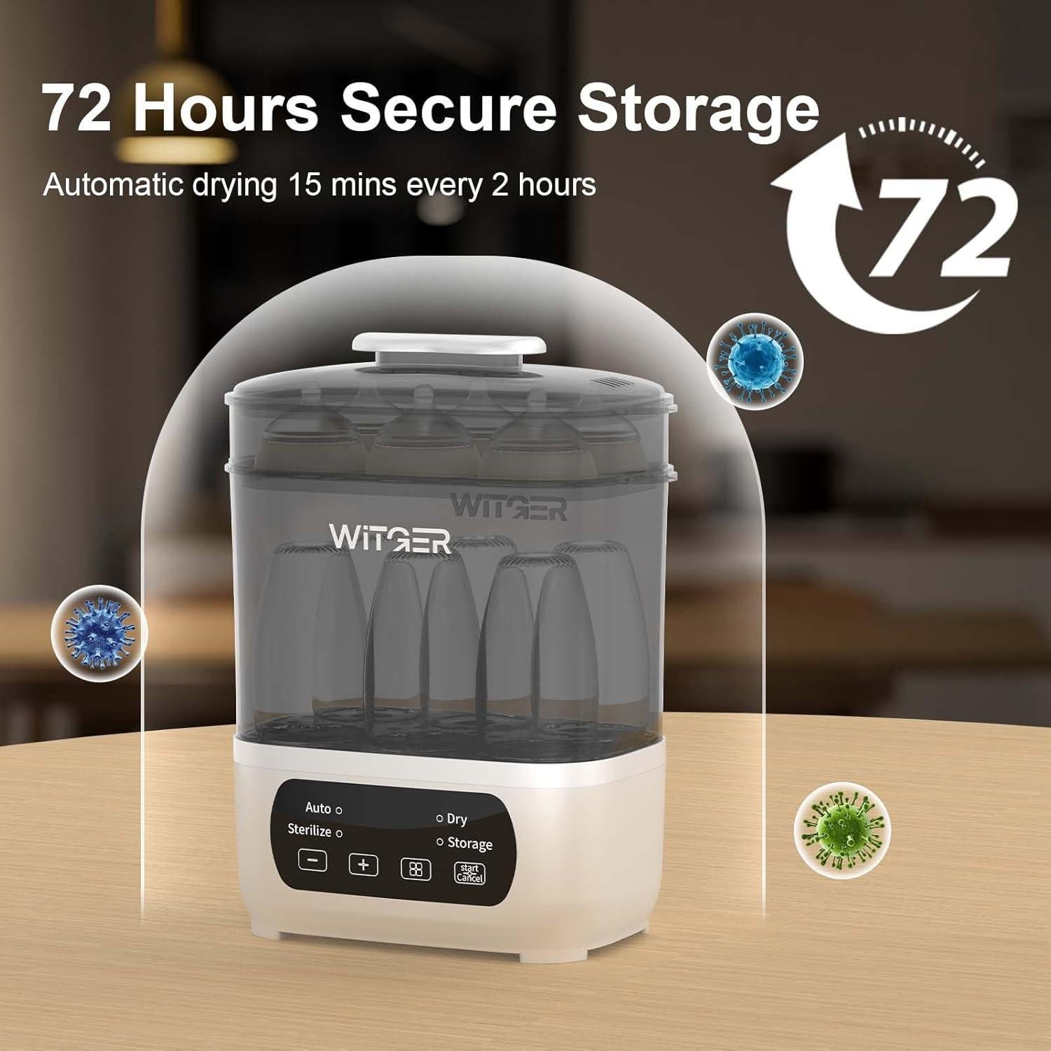 Esterilizador y Secador de Biberones Eléctrico 4 en 1