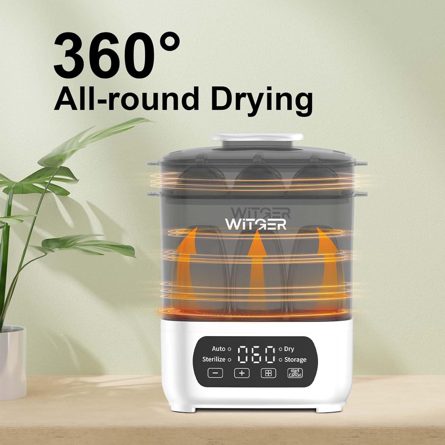 Esterilizador y Secador de Biberones Eléctrico 4 en 1