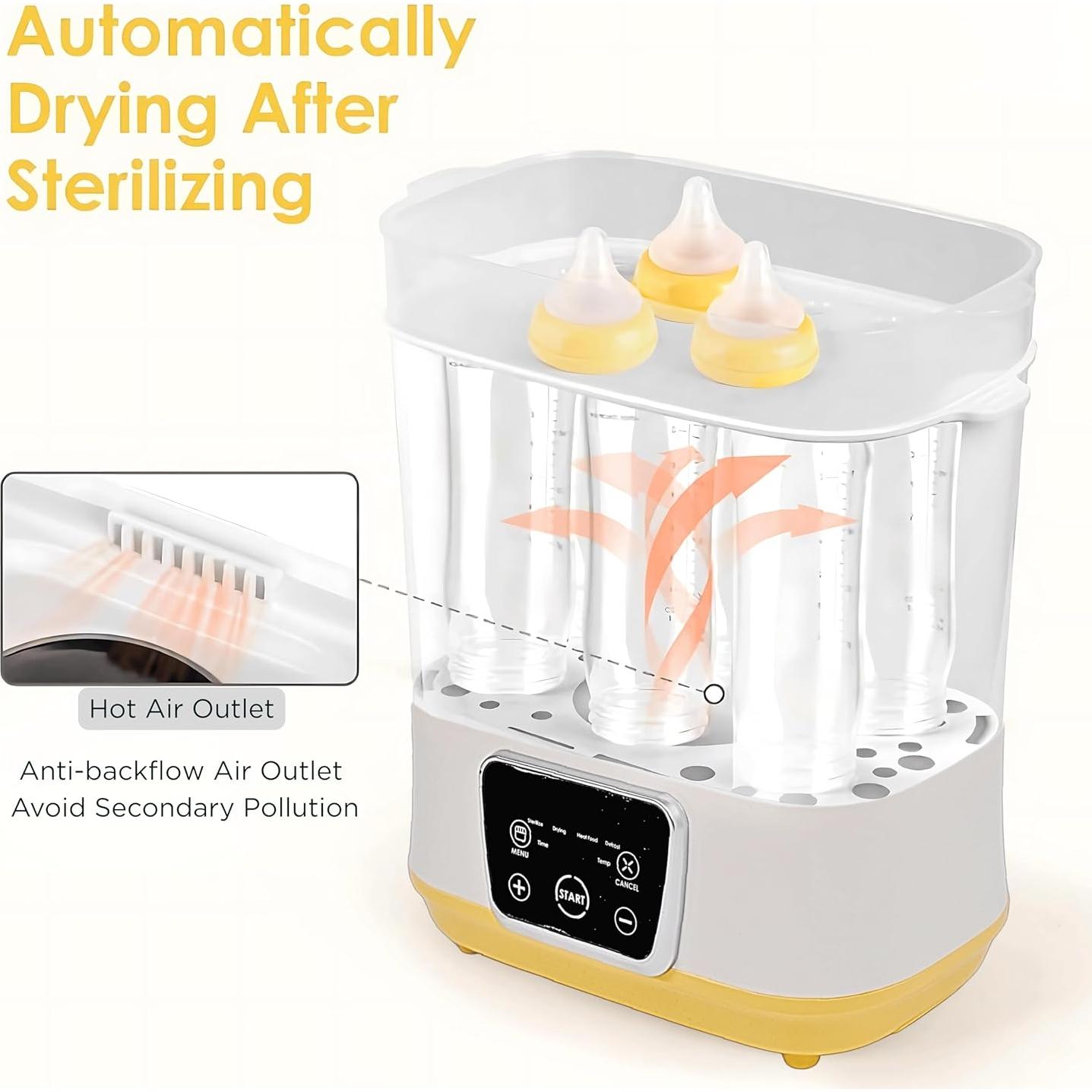 Esterilizador y Secador de Botellas Eléctrico 6 en 1 - 2.16 kg