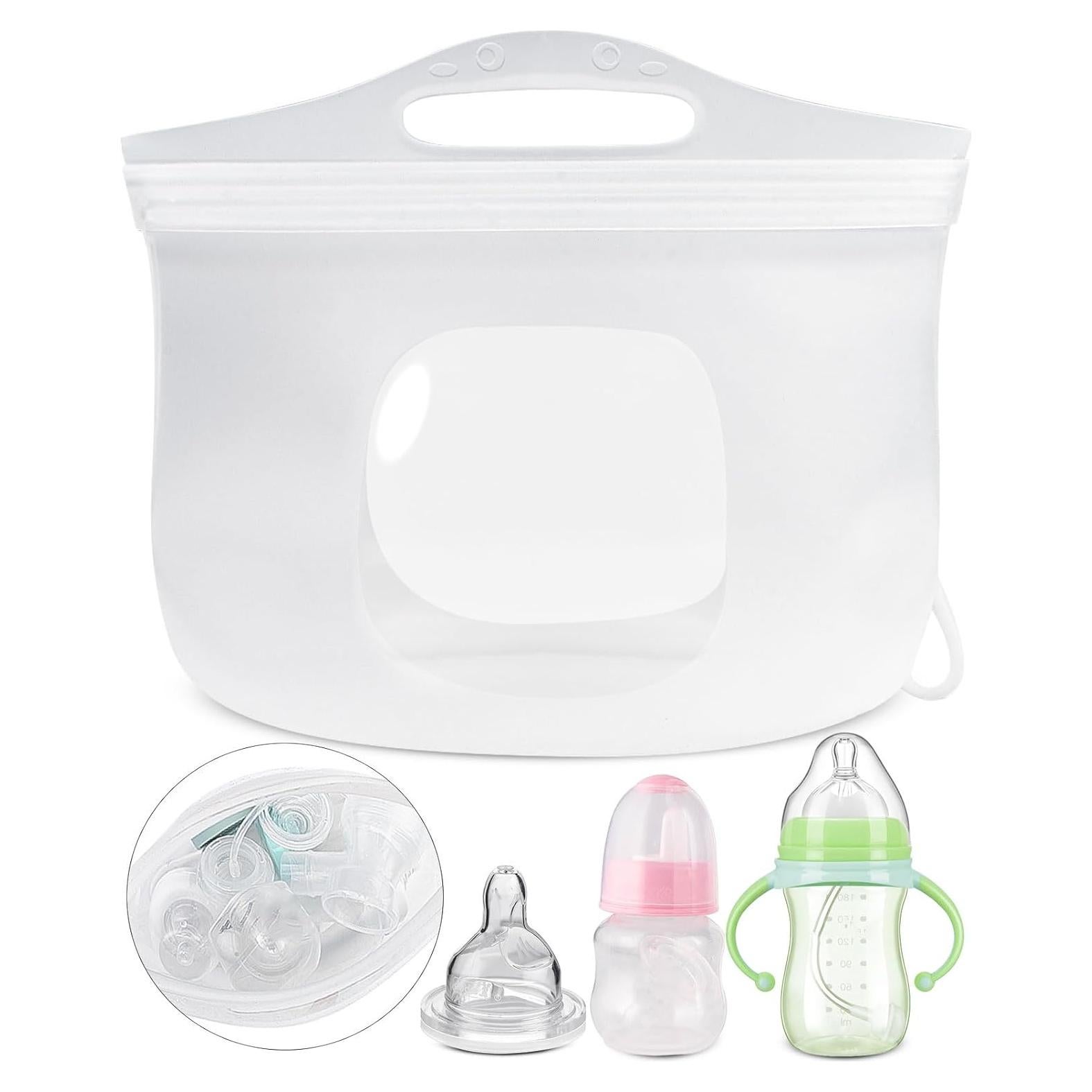 Bolsa de Esterilización de Silicona 2L para Biberones - Reutilizable