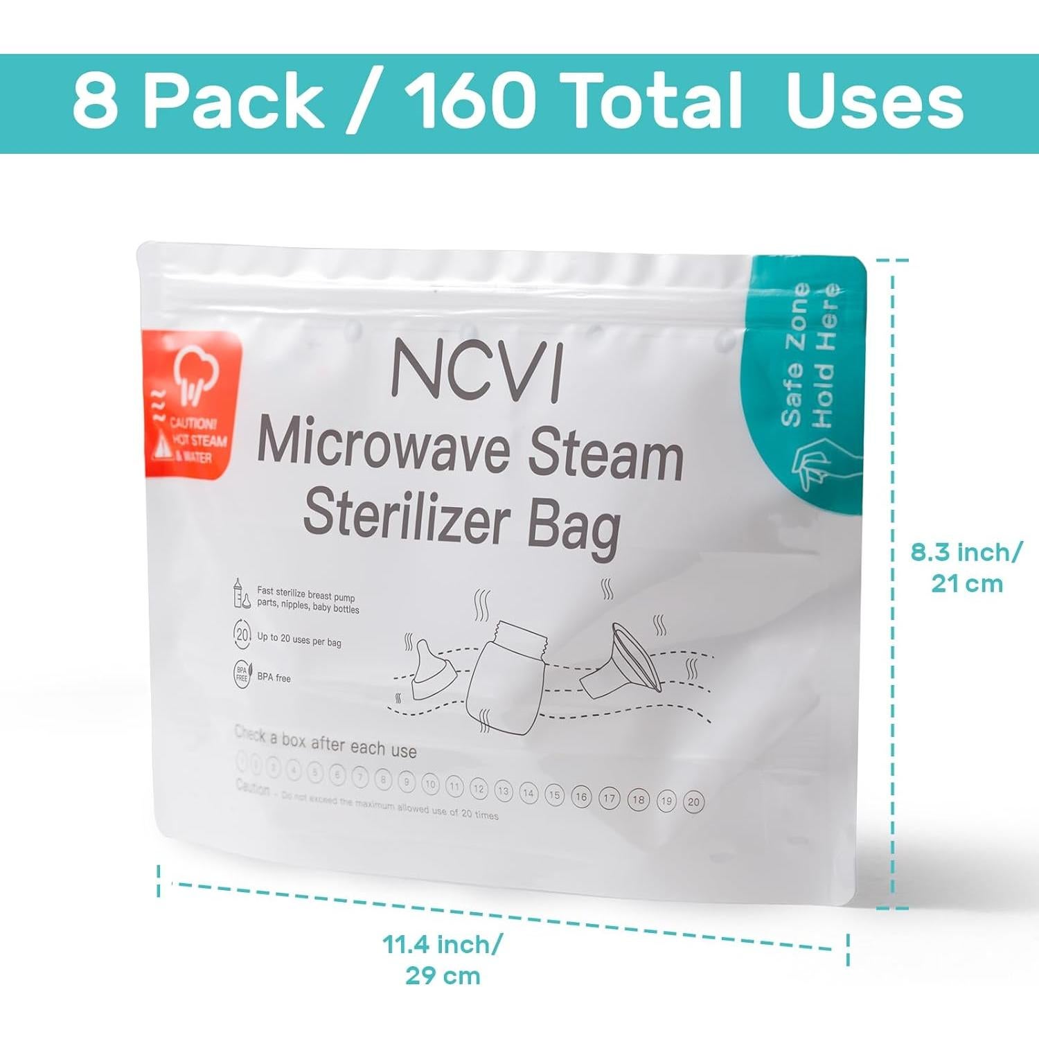 Bolsa de Esterilización por Vapor NCVI 8 Contenidos Reutilizables