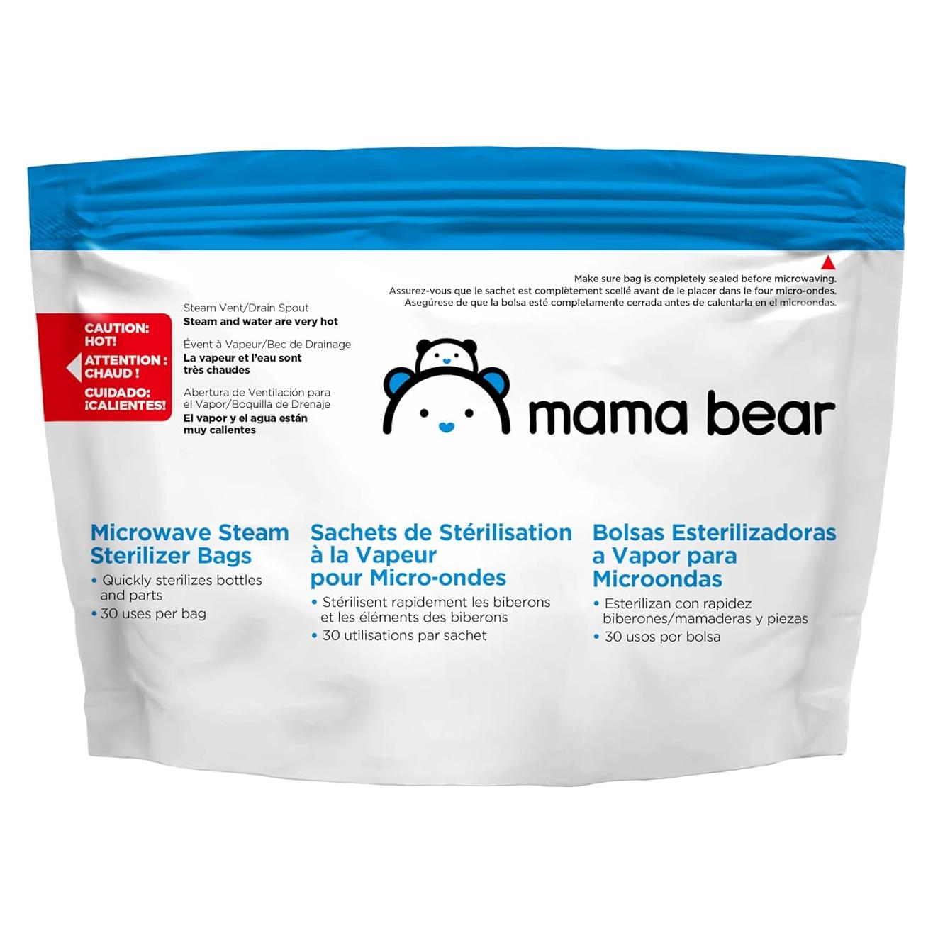Bolsas Esterilizadoras Mama Bear - 10 Unidades - Libre de BPA