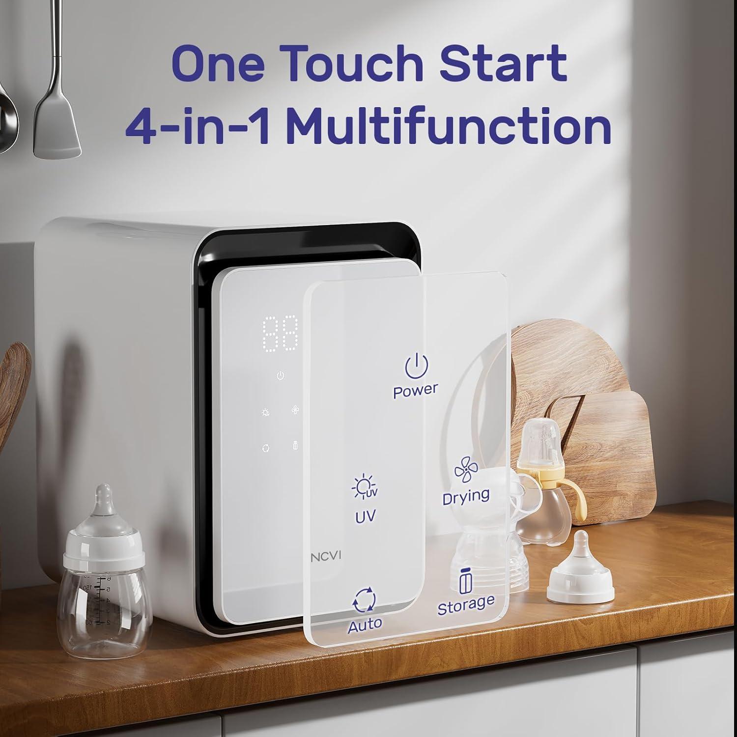 Secador de Botellas para Bebés NCVI 12L con Luz UV