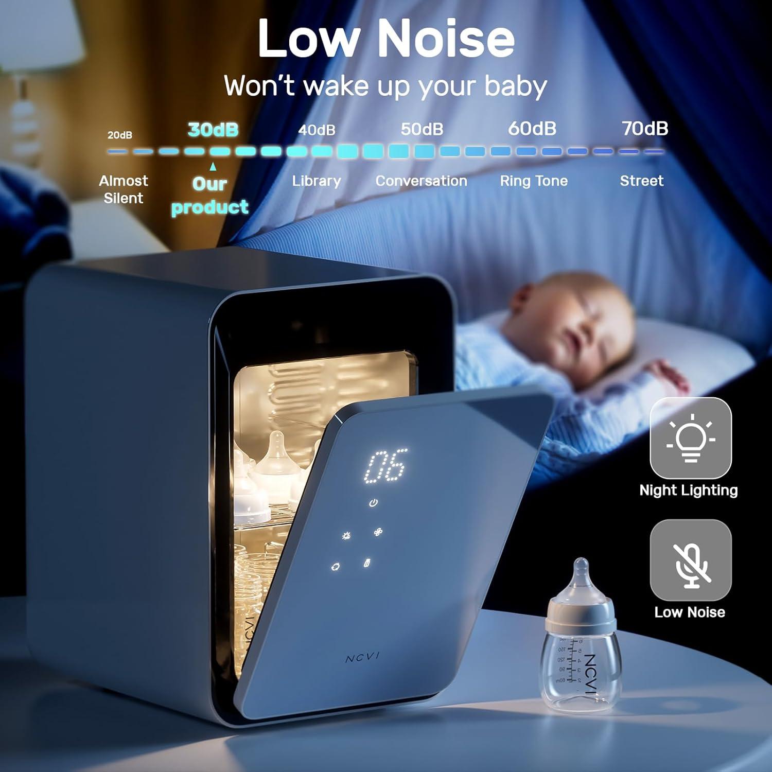 Secador de Botellas para Bebés NCVI 12L con Luz UV