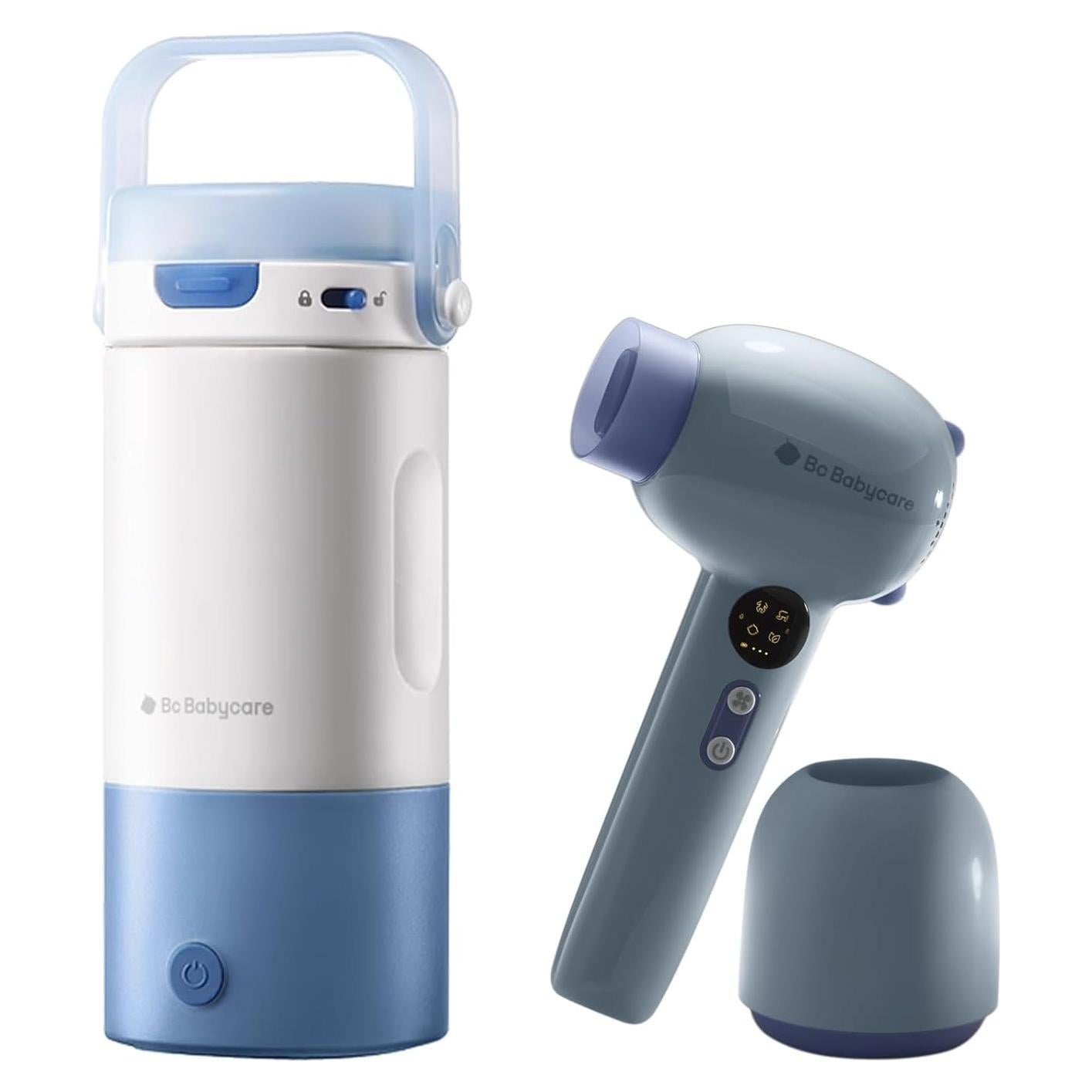 Calentador de Leche Portátil Bc Babycare 2 en 1 y Secador Inalámbrico