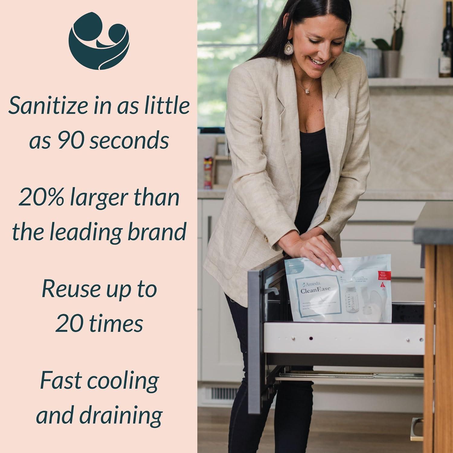 Bolsas de Sanitización por Vapor Ameda CleanEase - 7 Unidades