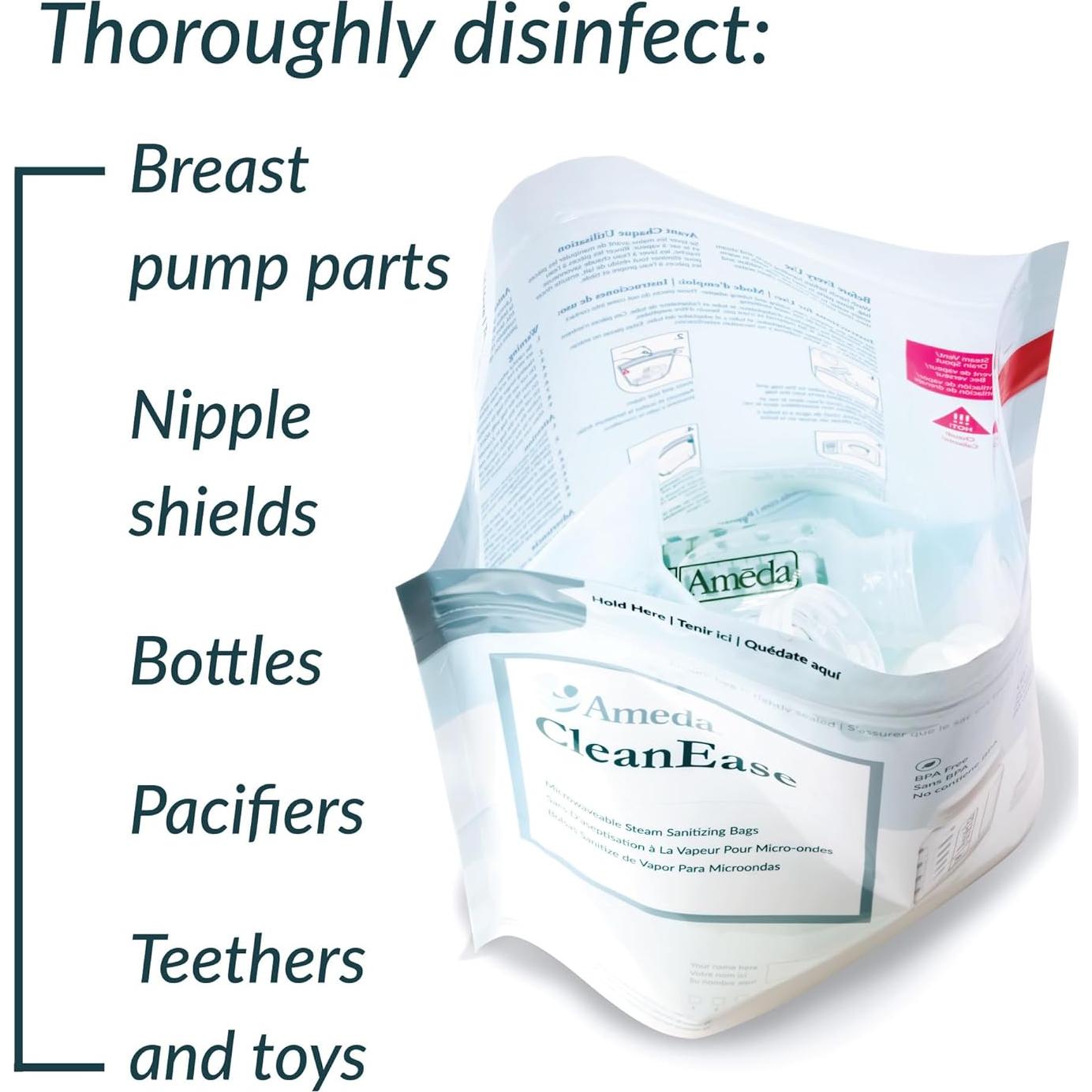 Bolsas de Sanitización por Vapor Ameda CleanEase - 7 Unidades