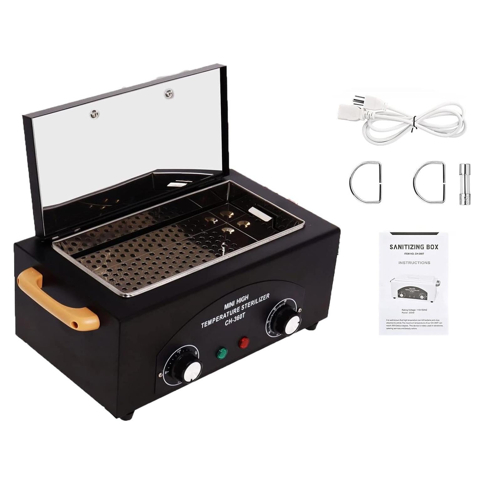 Esterilizador de Herramientas de Uñas GGAIFbp 1.5L 300W Negro