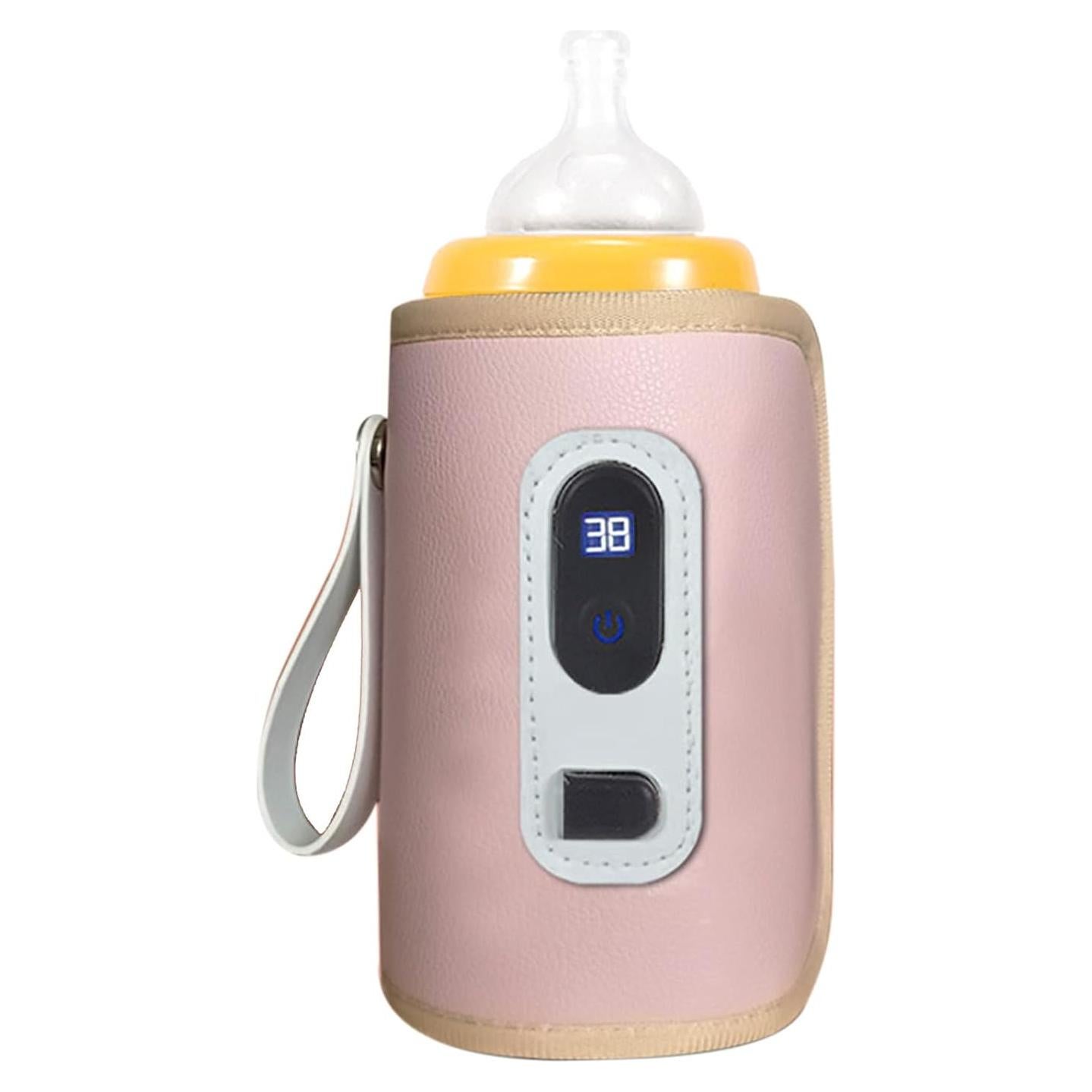 Calentador de Biberones USB Keenso Rosa con Pantalla LCD