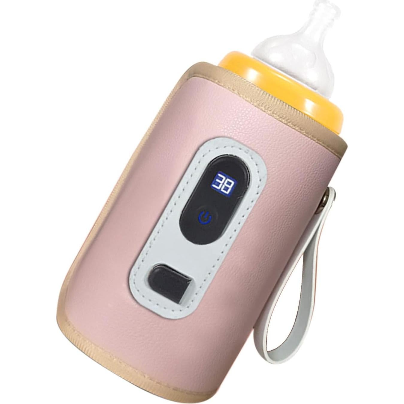 Calentador de Biberones USB Keenso Rosa con Pantalla LCD