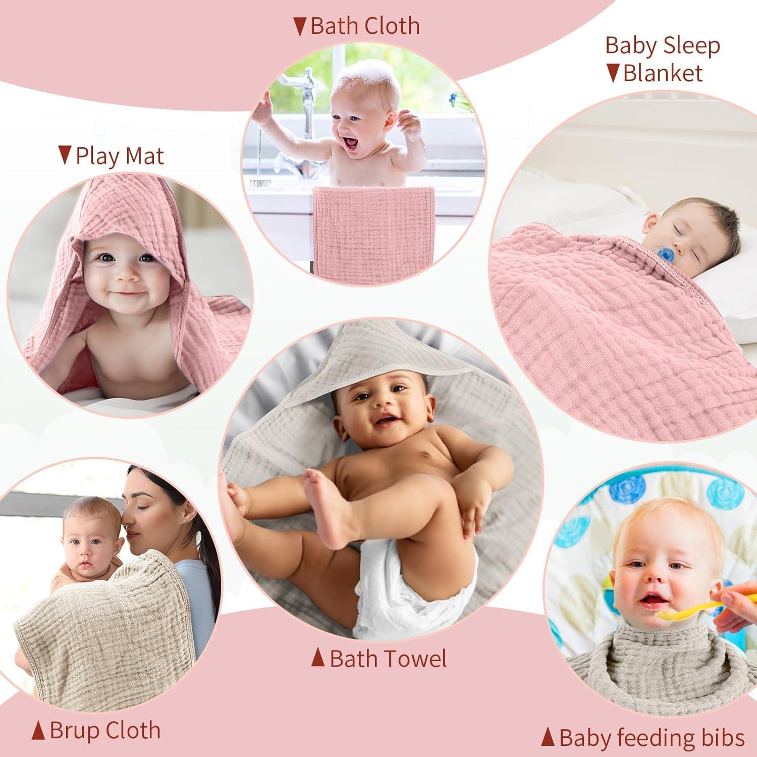 Juego de Toallas de Baño VitalCozy para Bebés 6 Piezas