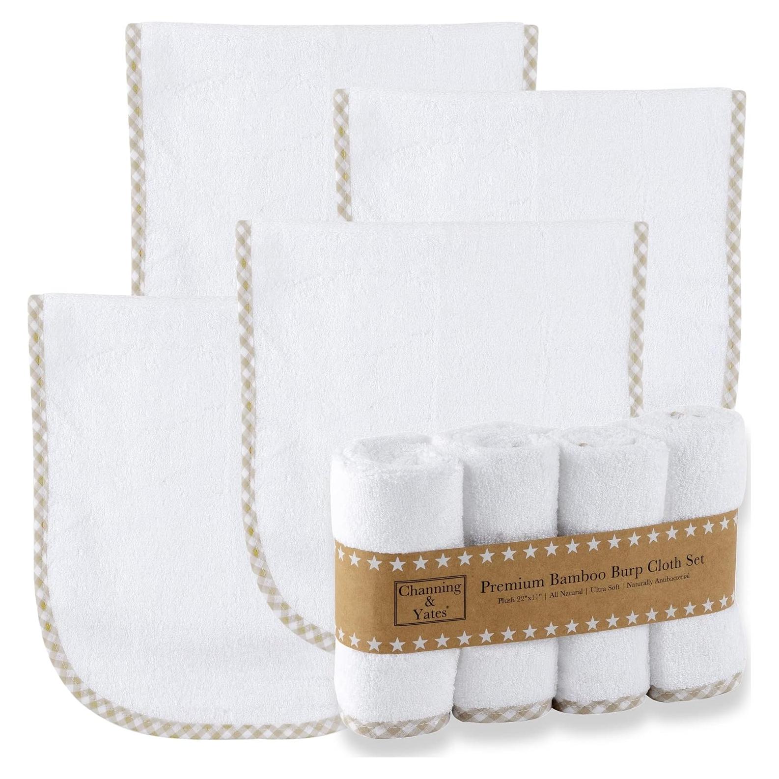 Pañales de Eructo Orgánicos Channing & Yates - 4 Unidades 55.88x27.94cm