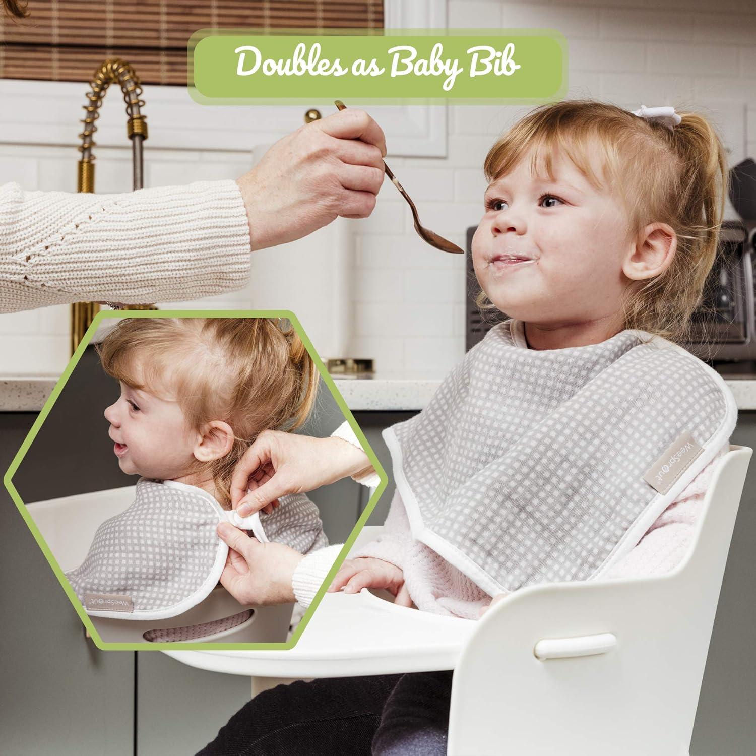 Pañales de Algodón Orgánico WeeSprout, Set de 4, Ultra-Absorbentes