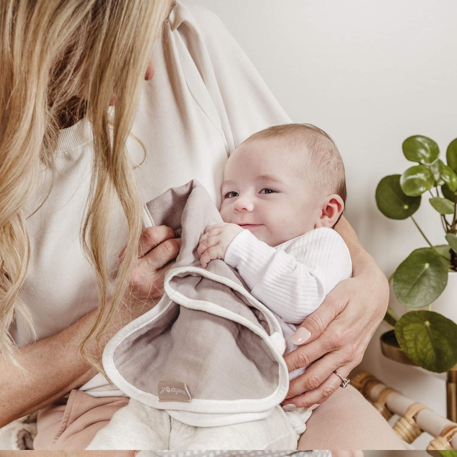 Pañales de Algodón Orgánico WeeSprout, Set de 4, Ultra-Absorbentes