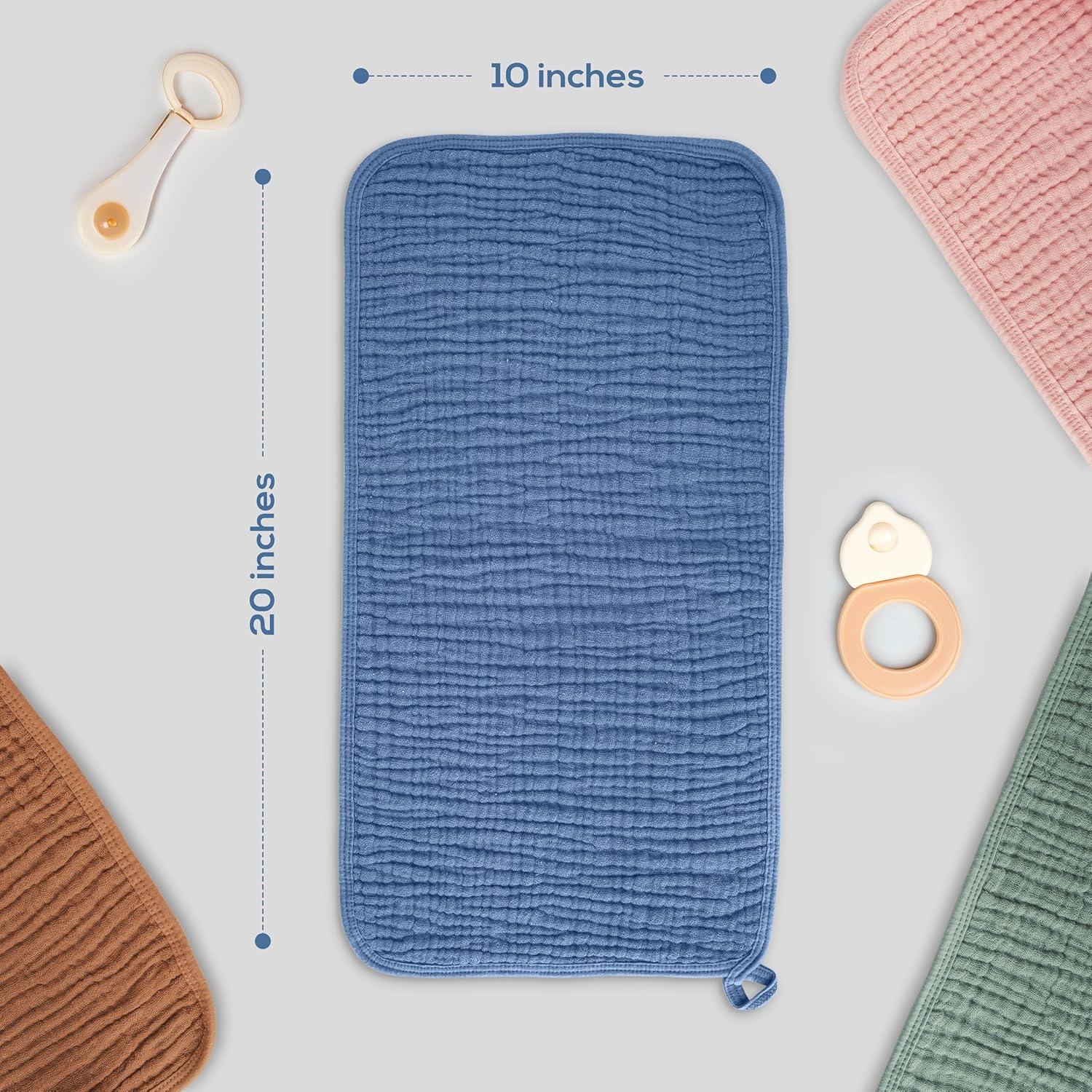 Paños de Eructo LILY O LAUREL 100% Algodón Muslin 8 Piezas