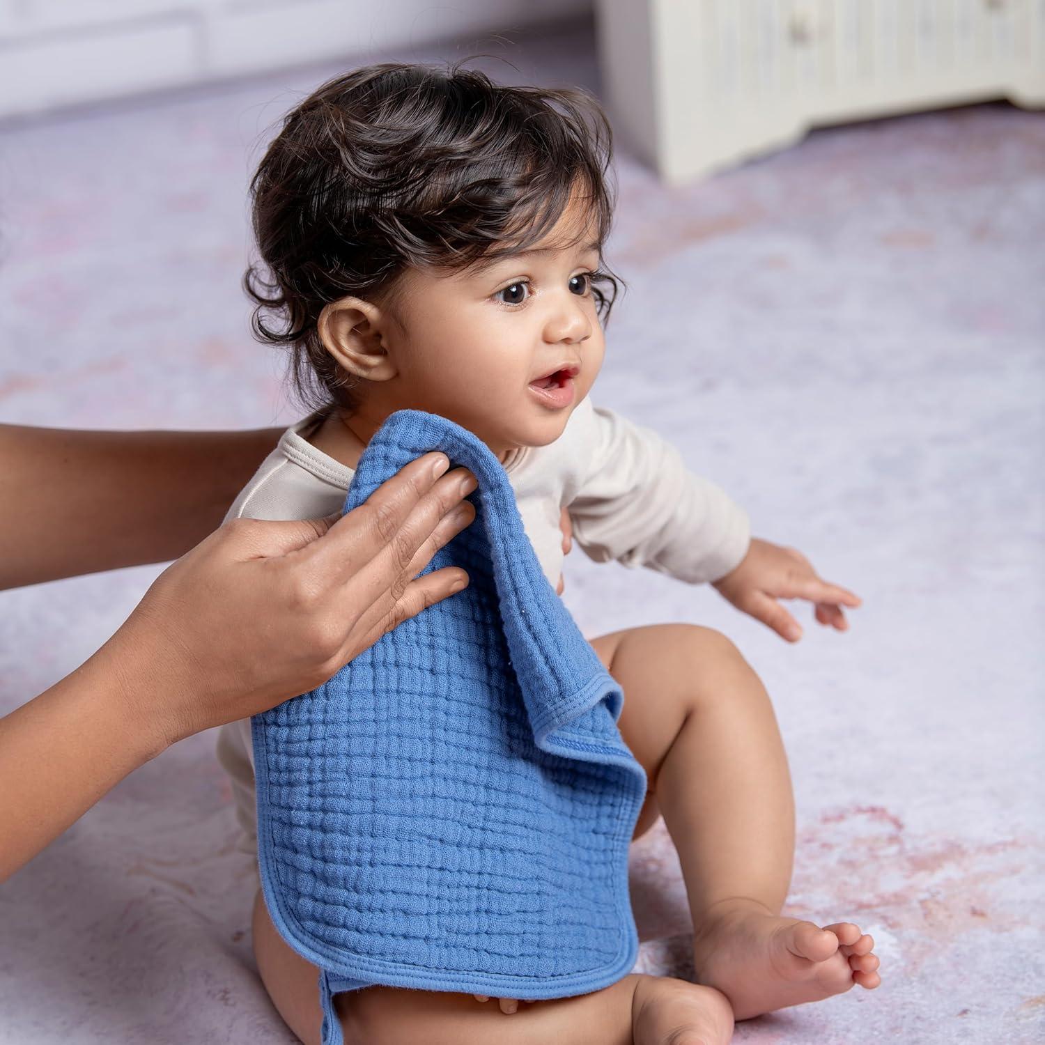 Paños de Eructo LILY O LAUREL 100% Algodón Muslin 8 Piezas