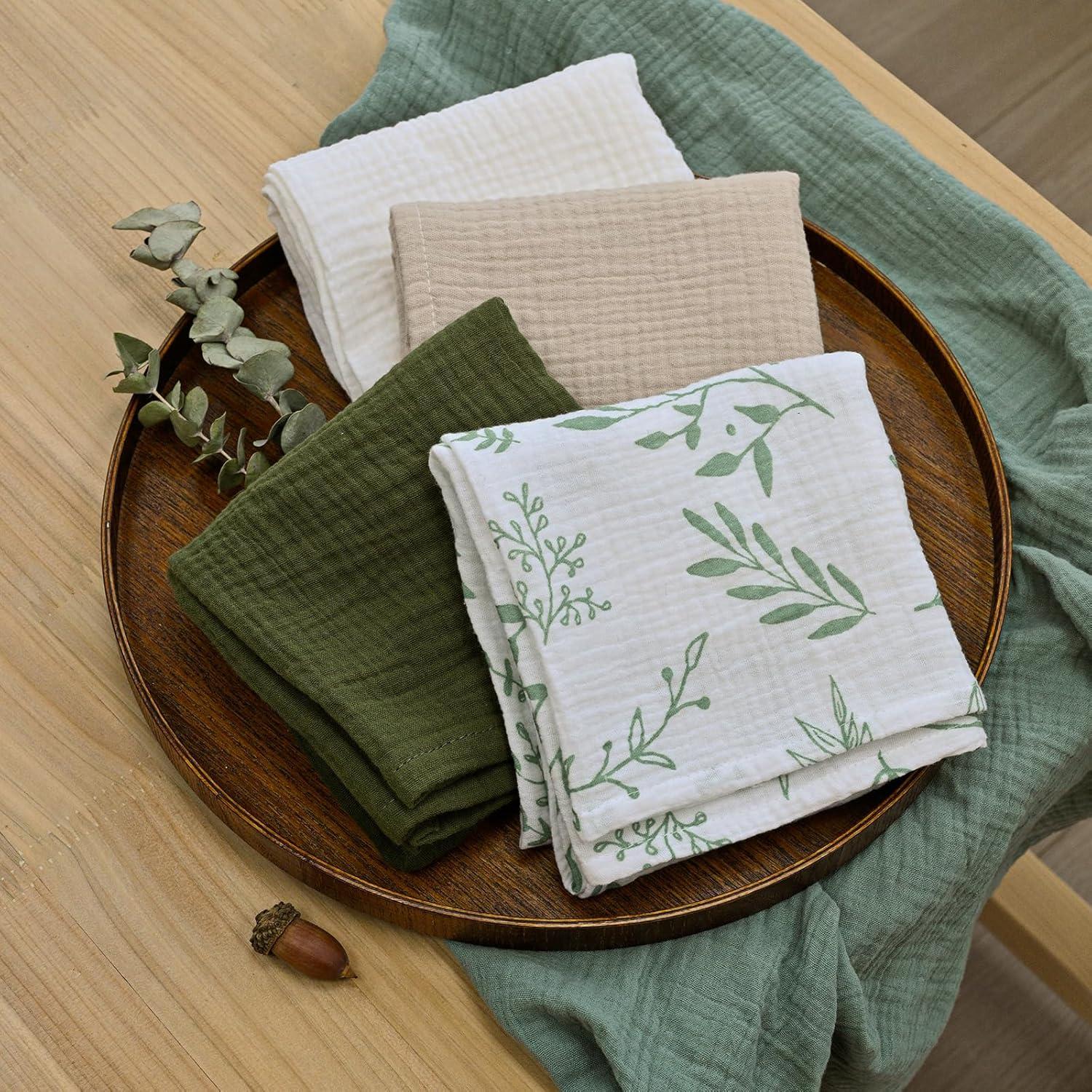 Mantas de Muselina LYRICHOM BABY 5 Unidades 60x60cm Neutras